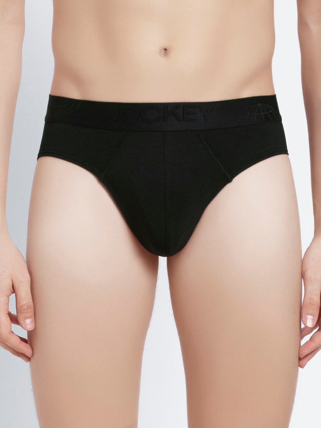 

Jockey Men Tencel Micro Modal Cotton Stretch Brief with Ultrasoft Waistband IC24-0105, Black