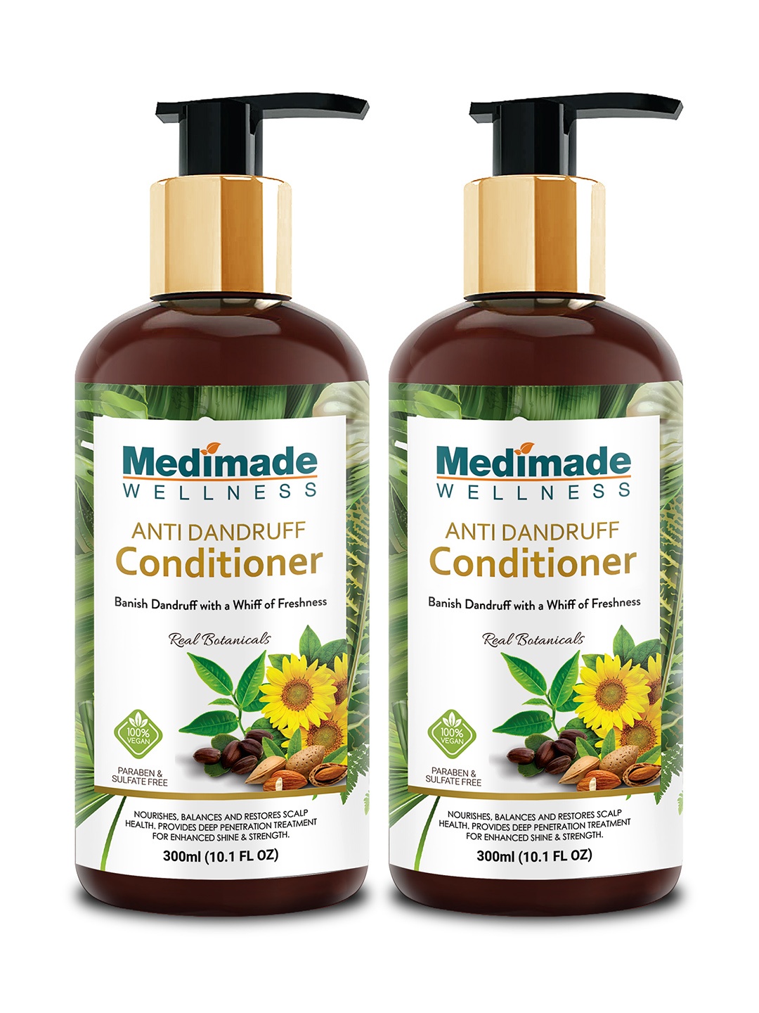 

Medimade Pack of 2 Anti Dandruff Conditioner, White