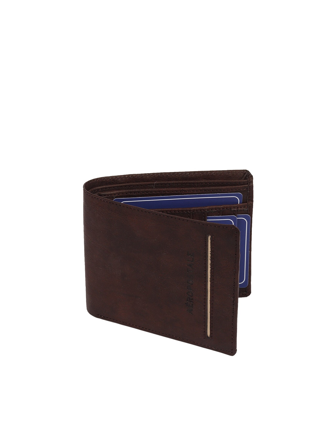 

Aeropostale Men Brown Solid PU Wallet