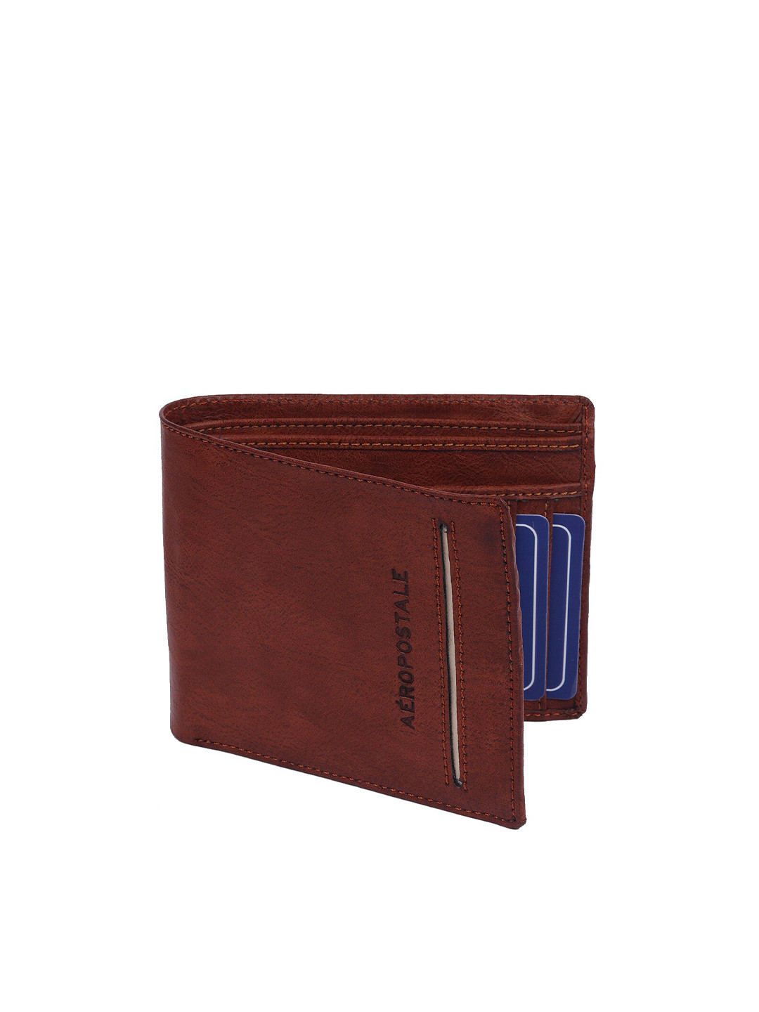 

Aeropostale Men Brown Two Fold Wallet