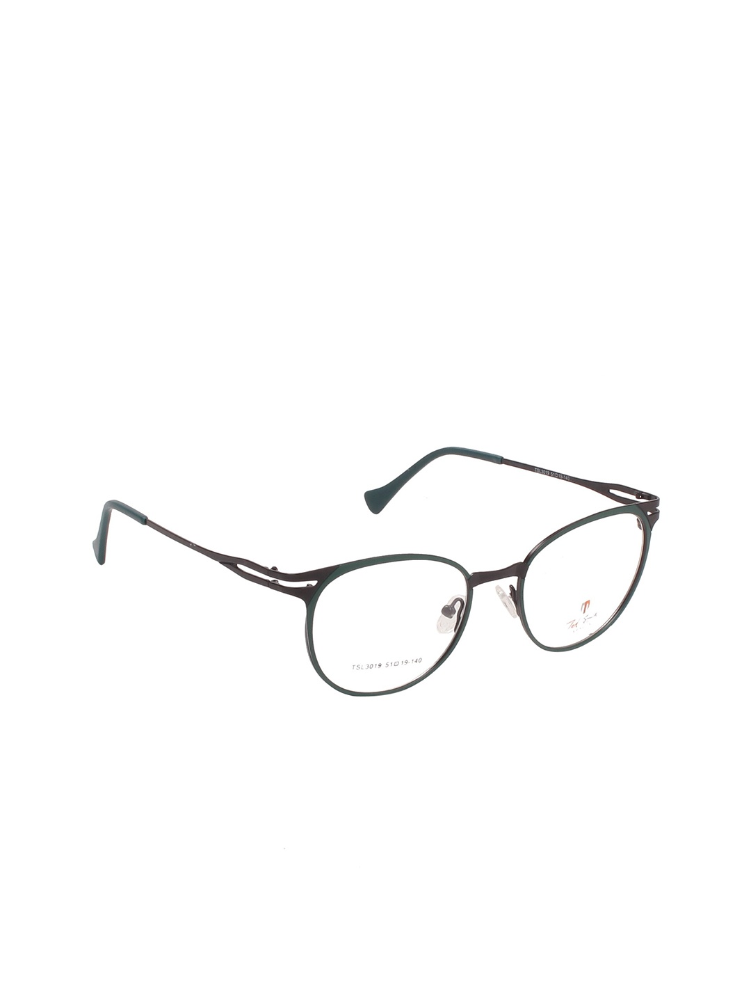 

Ted Smith Women Green & Black Full Rim Cateye Frames Eyeglasses