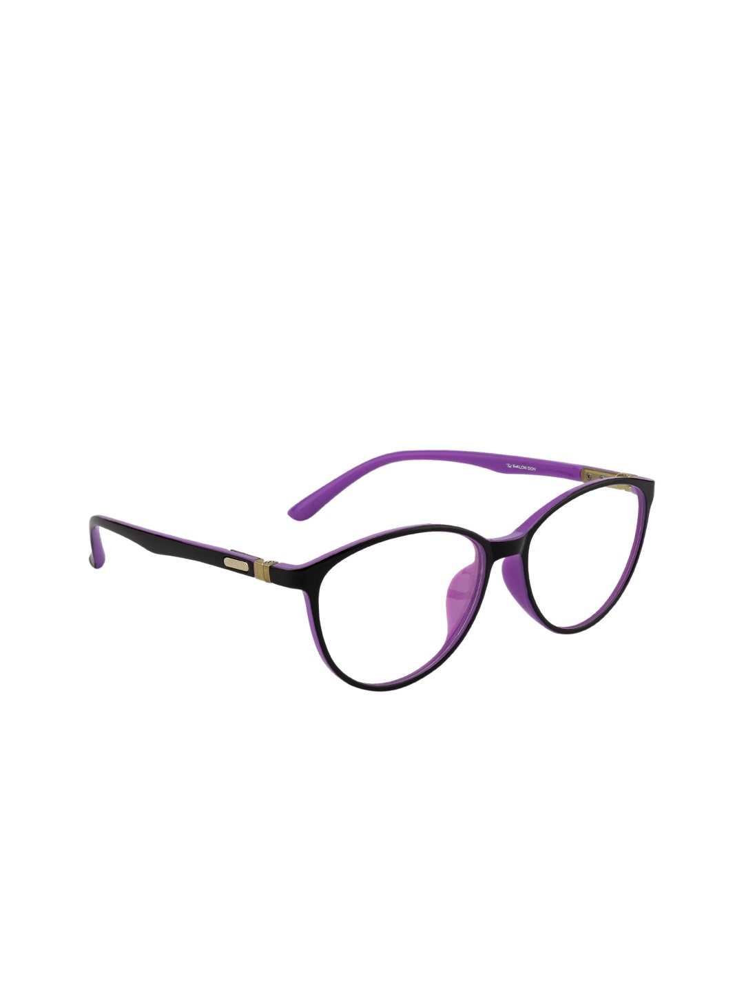 

Ted Smith Women Purple & Black Full Rim Cateye Frames Eyeglasses