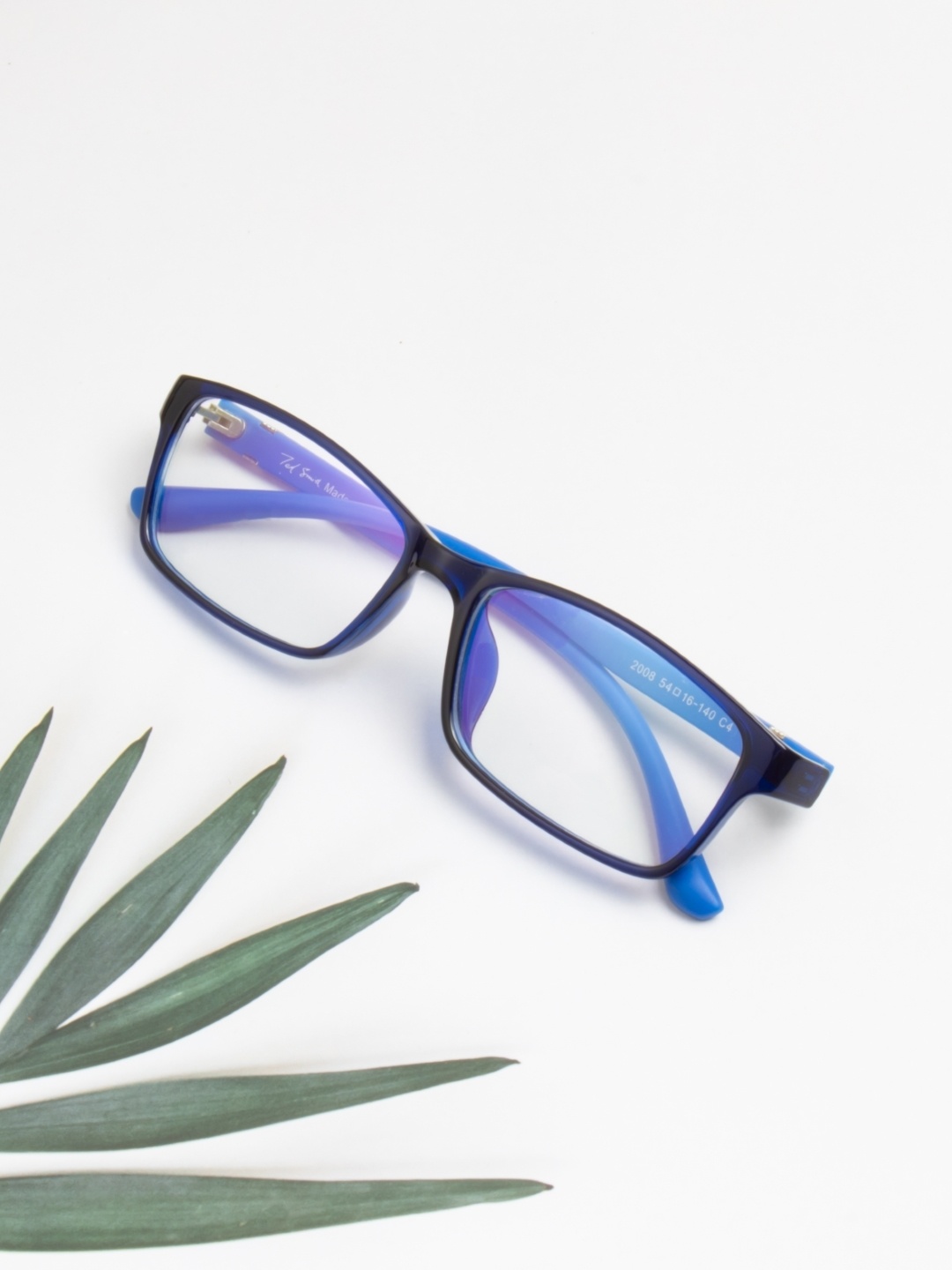 

Ted Smith Unisex Blue Full Rim Wayfarer Frames Eyeglasses