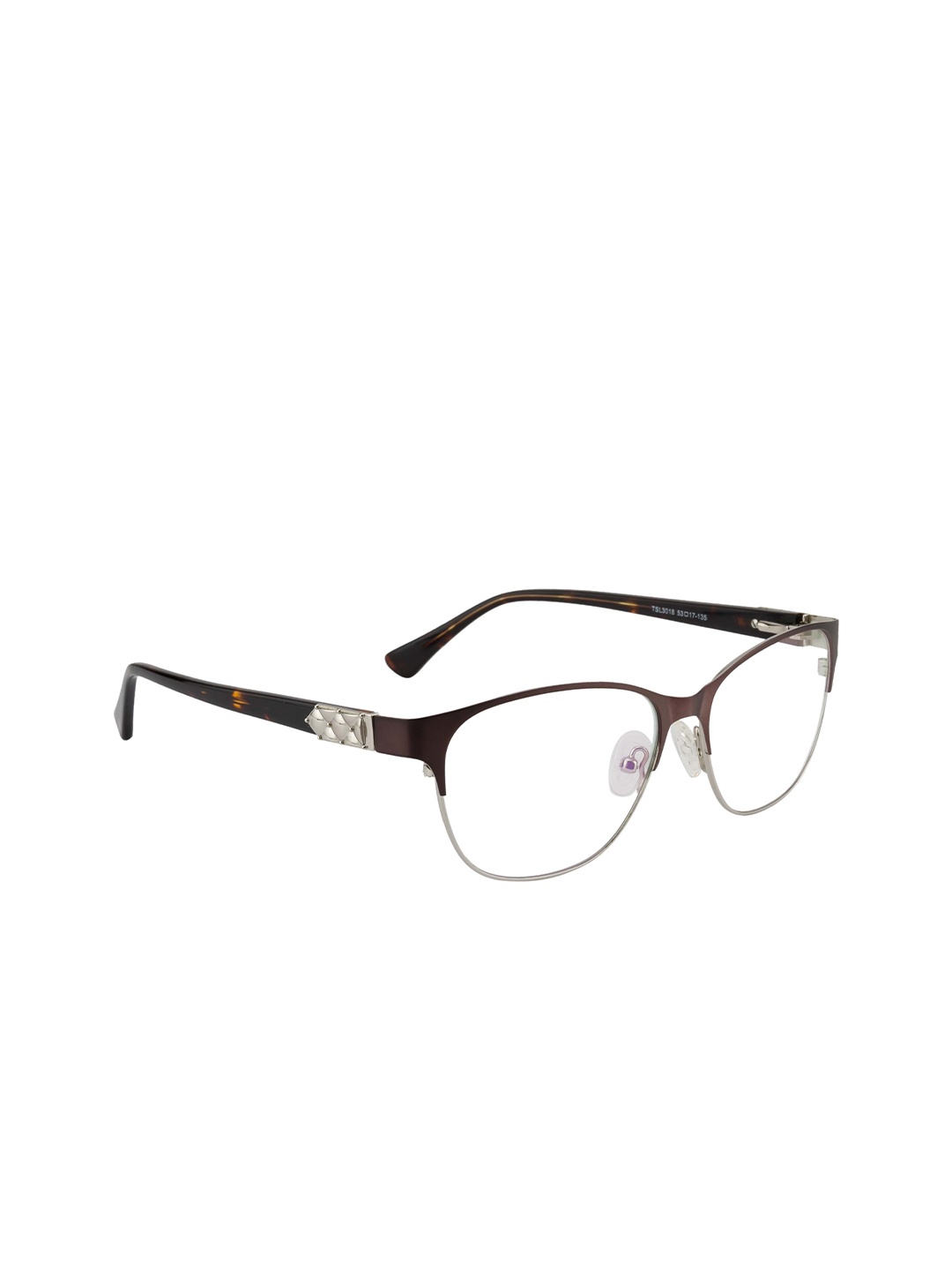 

Ted Smith Women Brown Full Rim Cateye Frames