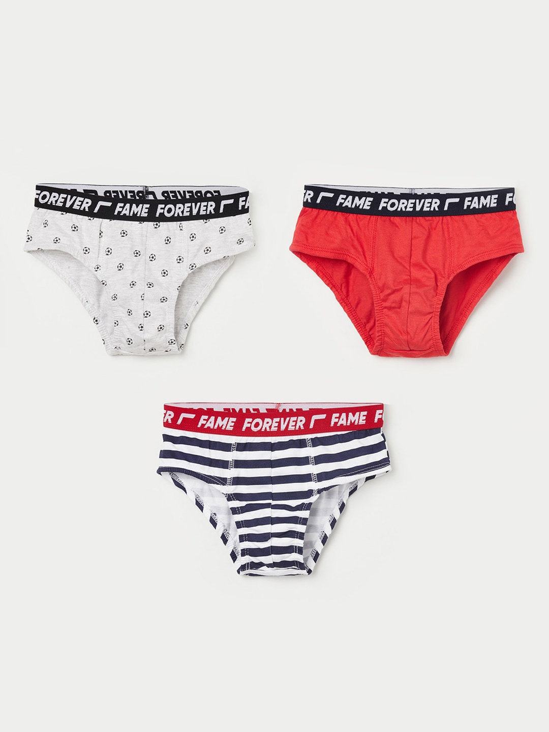 

Fame Forever by Lifestyle Pack Of 3 Cotton Briefs, Multi