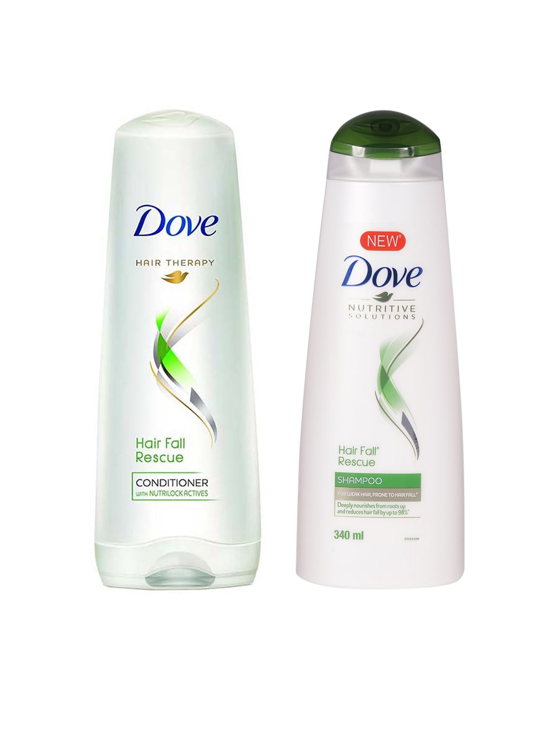 

Dove Set of Hair Fall Rescue Shampoo & Conditioner, White