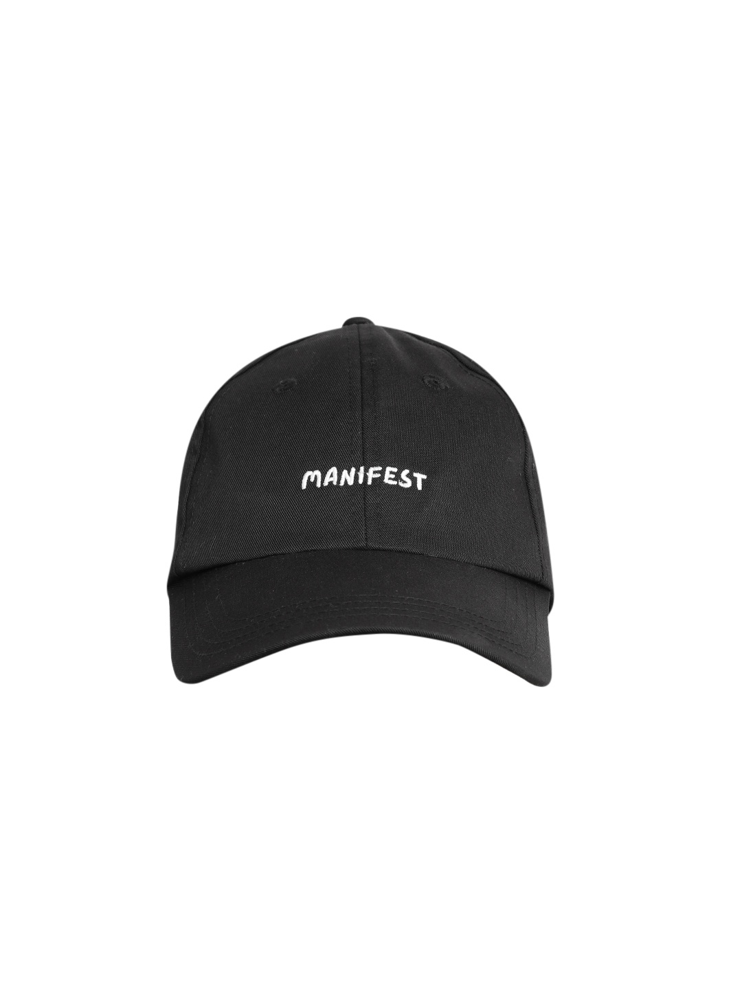 

Blueberry Unisex Black & White Manifest Embroidered Baseball Cap