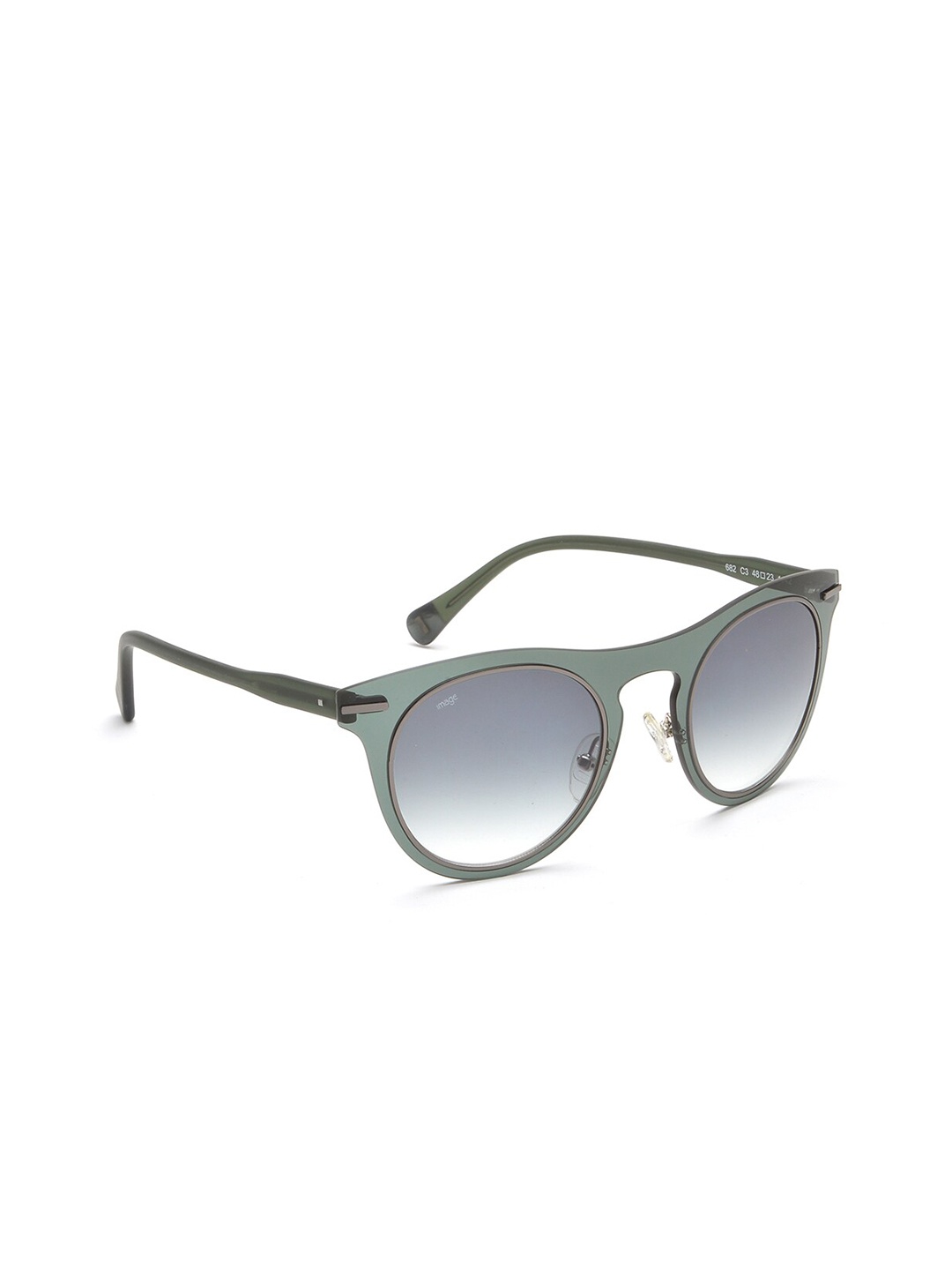 

Image Unisex Blue Lens & Green Round Sunglasses IMS682C3SG