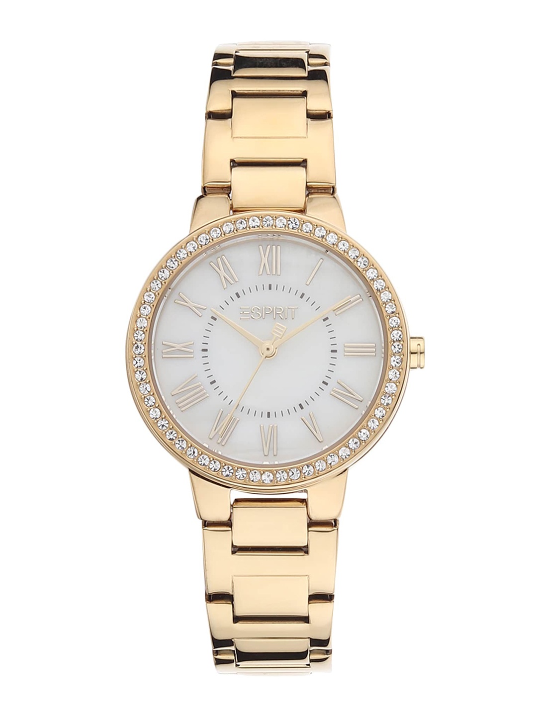 

ESPRIT Women White Embellished Dial & Multicoloured Stainless Steel Bracelet Style Straps Analogue Watch