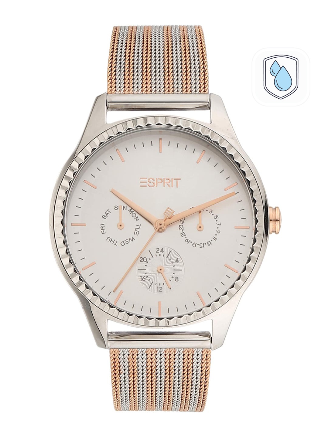 

ESPRIT Women Silver-Toned Dial Analogue Multi Function Watch - ES1L220M0055