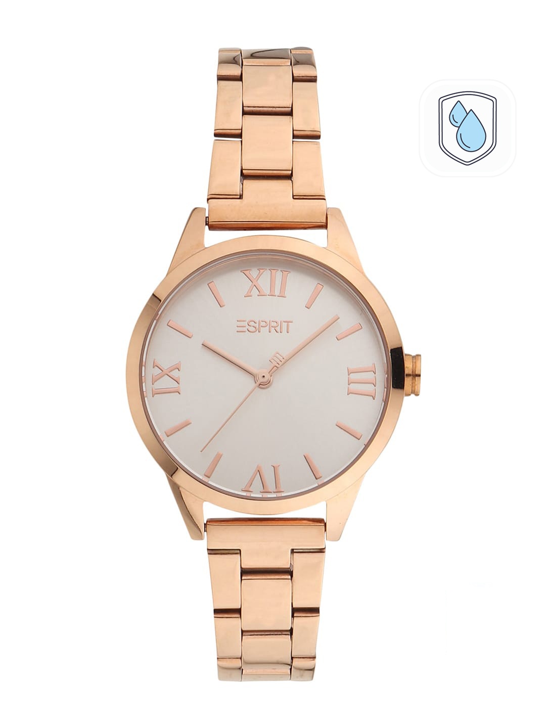 

ESPRIT Women Silver-Toned Dial & Multicoloured Analogue Watch ES1L259M0075, Gold