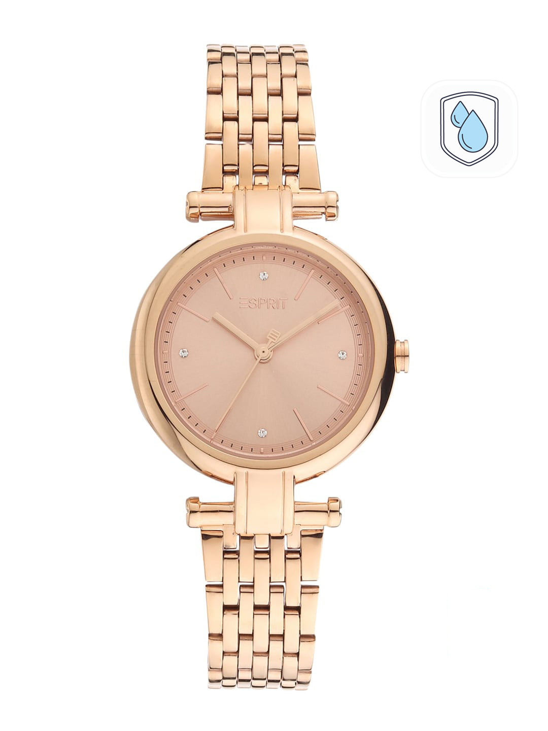 

ESPRIT Women Rose Gold-Toned Bracelet Style Straps Analogue Watch ES1L268M0065