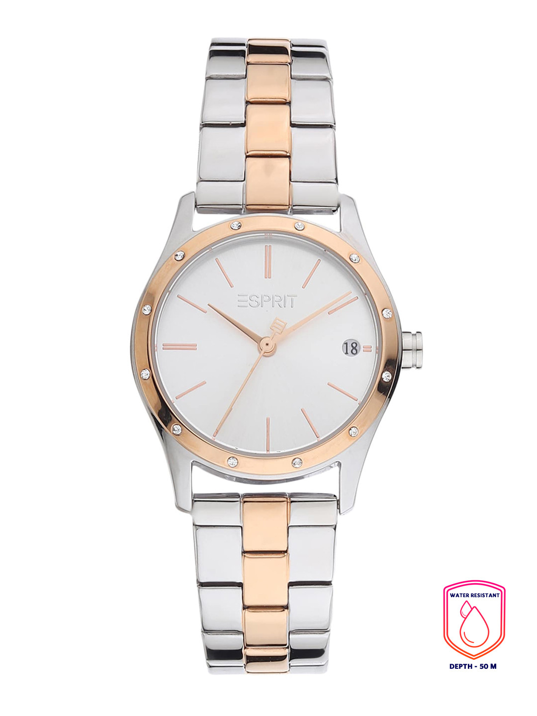 

ESPRIT Women Silver-Toned Analogue Watch ES1L223M0115