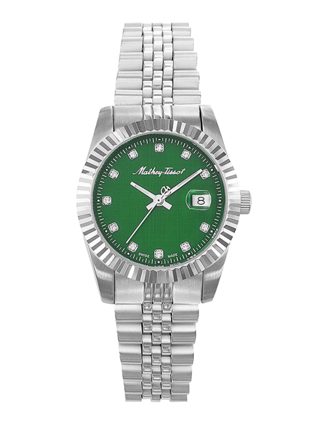 

Mathey-Tissot Women Swiss Made Quartz Analog Watch D810AV, Green