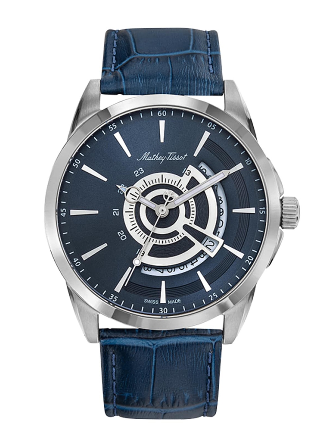 

Mathey-Tissot Swiss Made Men Blue Brass Dial Analogue Watch H711ABU