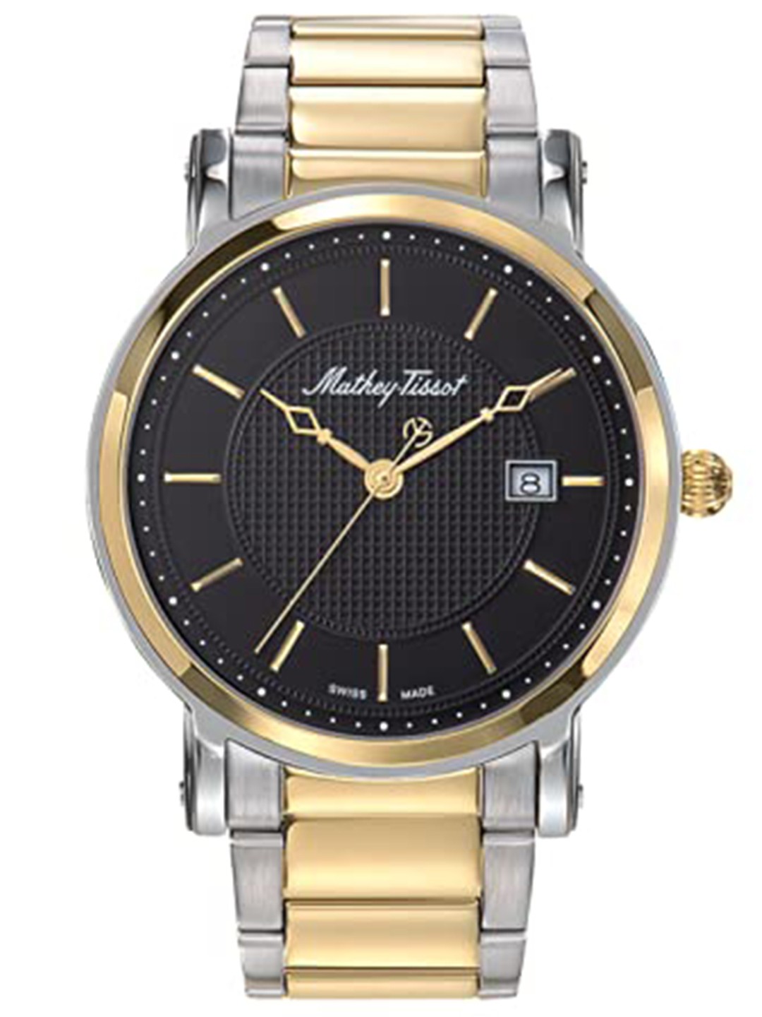 

Mathey-Tissot Men Swiss Made Quartz Analog Watch HB611251MBN, Black