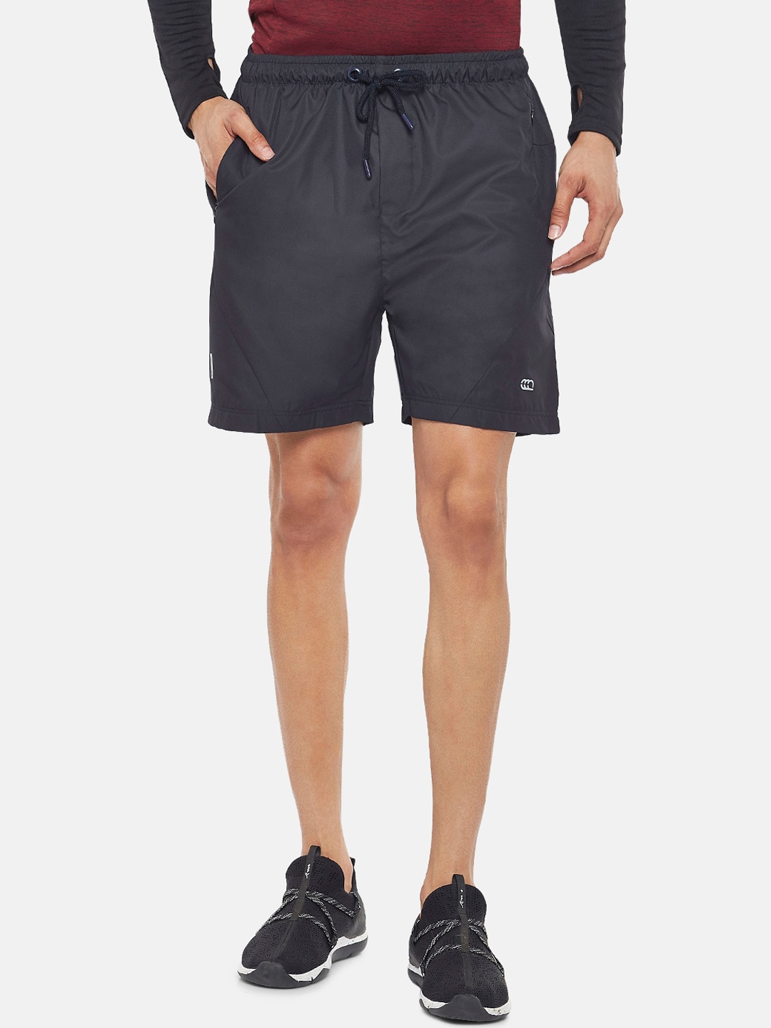 

Ajile by Pantaloons Men Grey Slim Fit Sports Shorts
