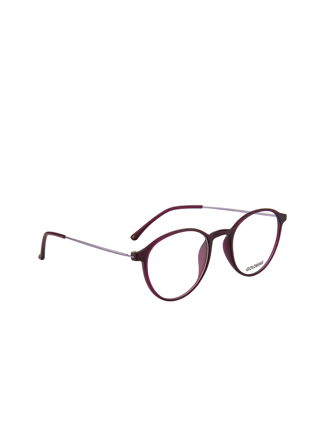 

Gold Berg Unisex Purple & Silver-Toned Full Rim Round Frames