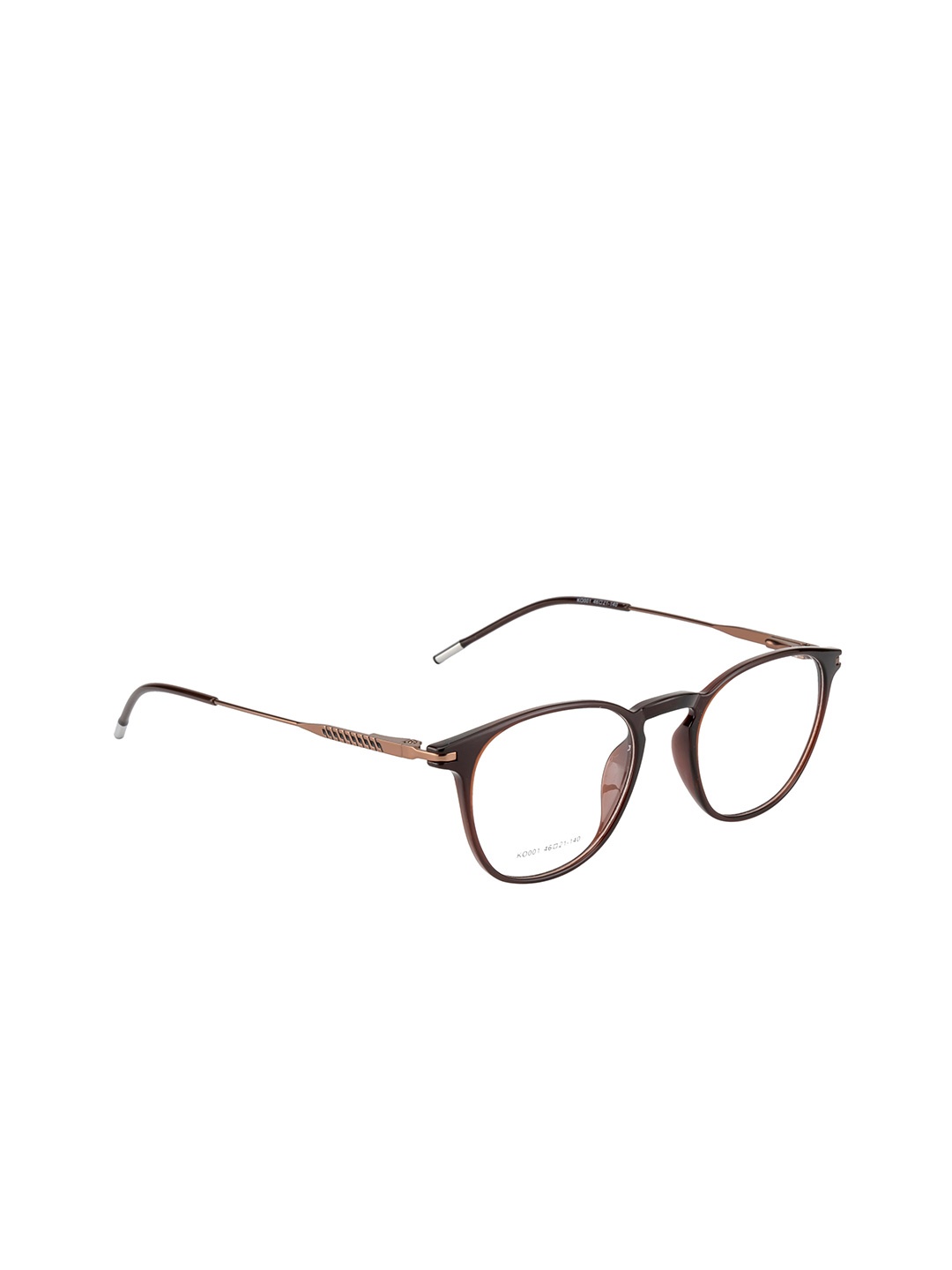 

Ted Smith Unisex Brown Full Rim Wayfarer Frames