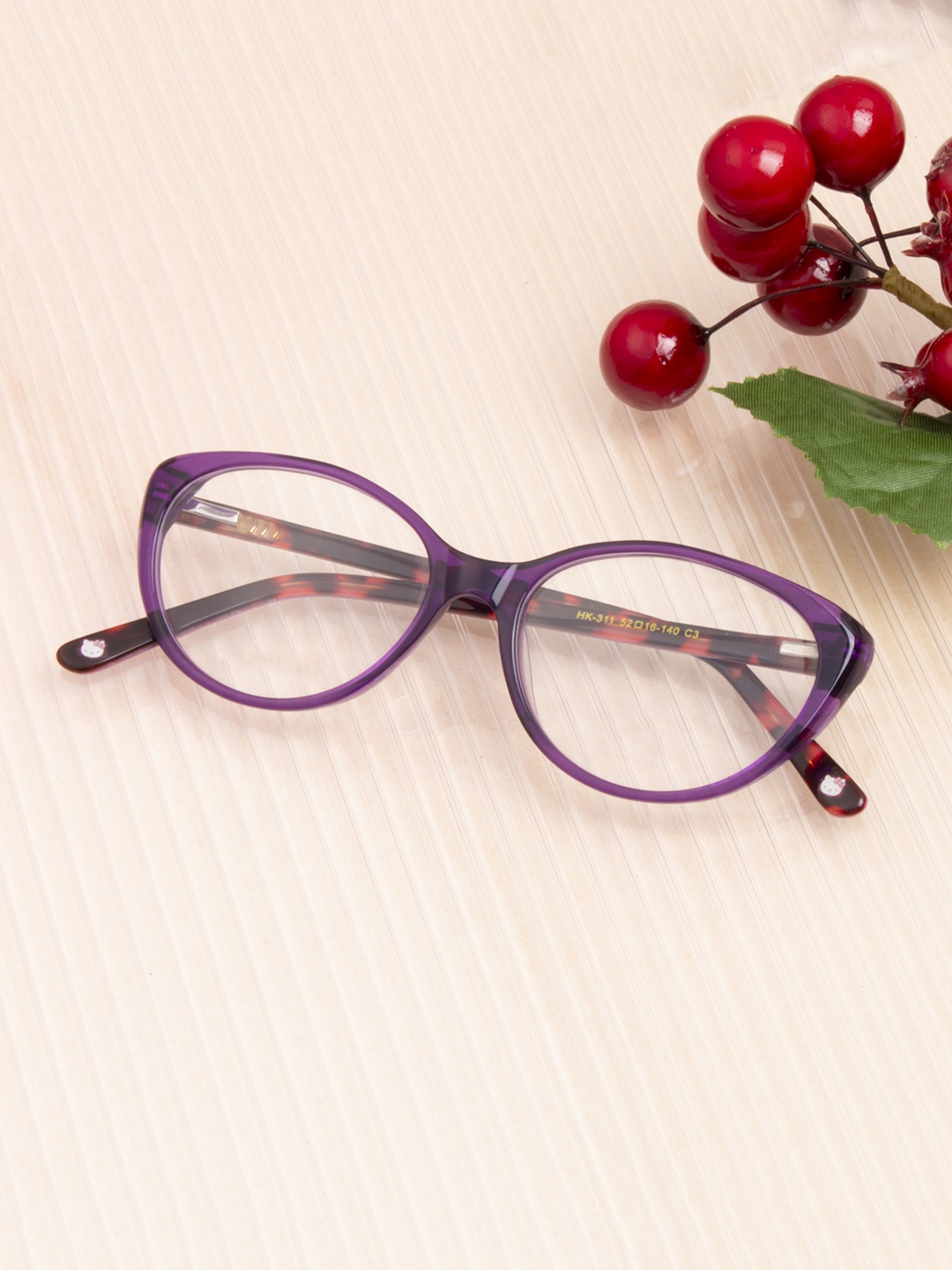 

Ted Smith Women Purple Solid Full Rim Cateye Frames Eyeglasses