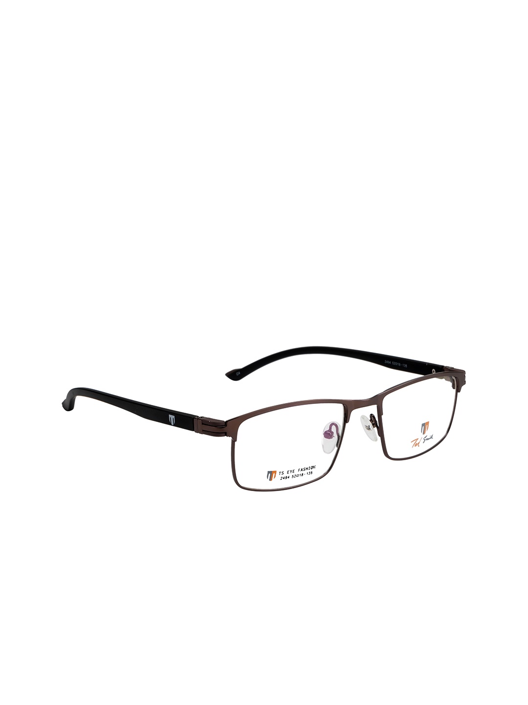 

Ted Smith Unisex Brown & Black Full Rim Wayfarer Frames TSD-2494_C4