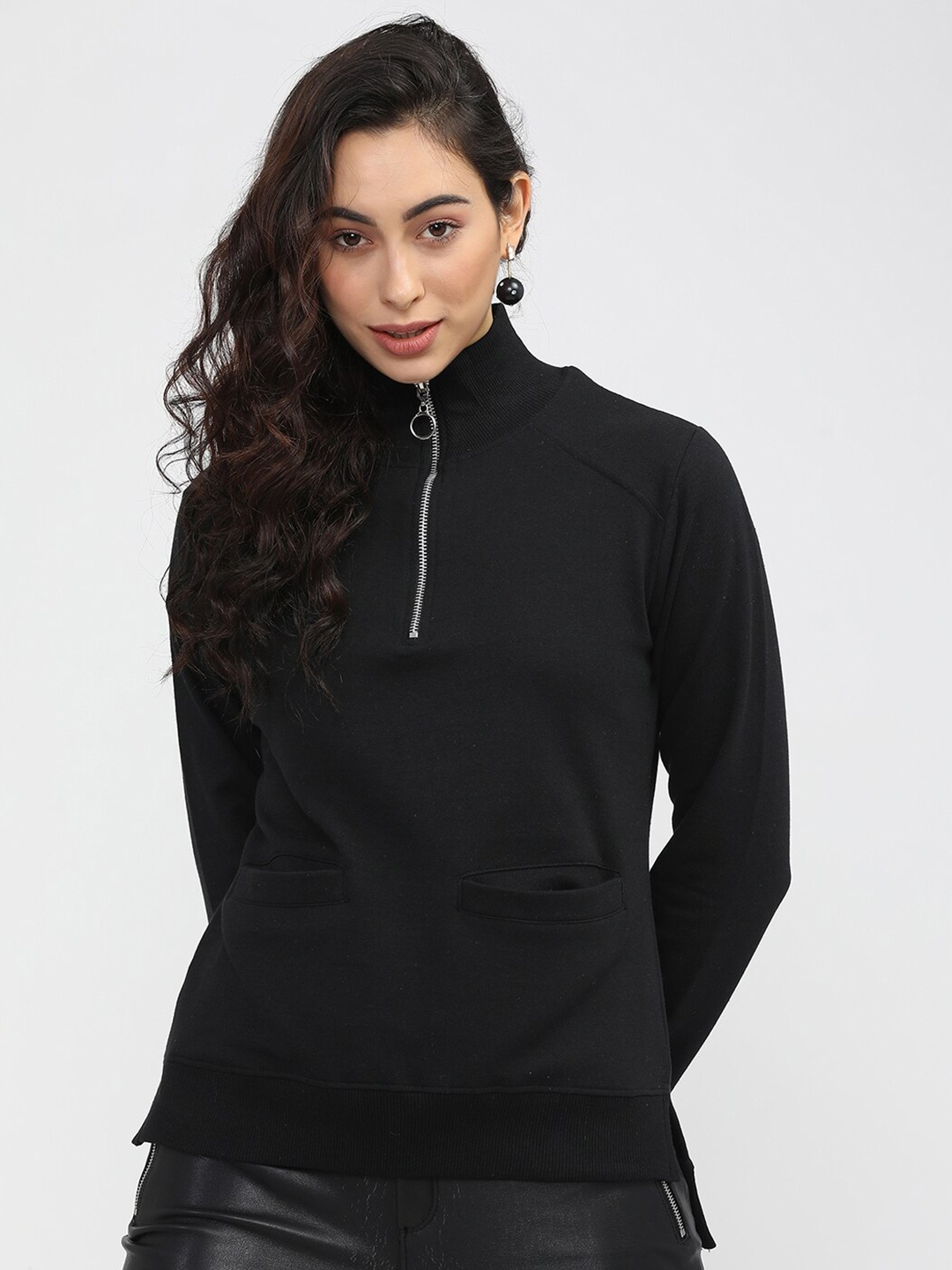 

Tokyo Talkies Women Black Sweatshirt