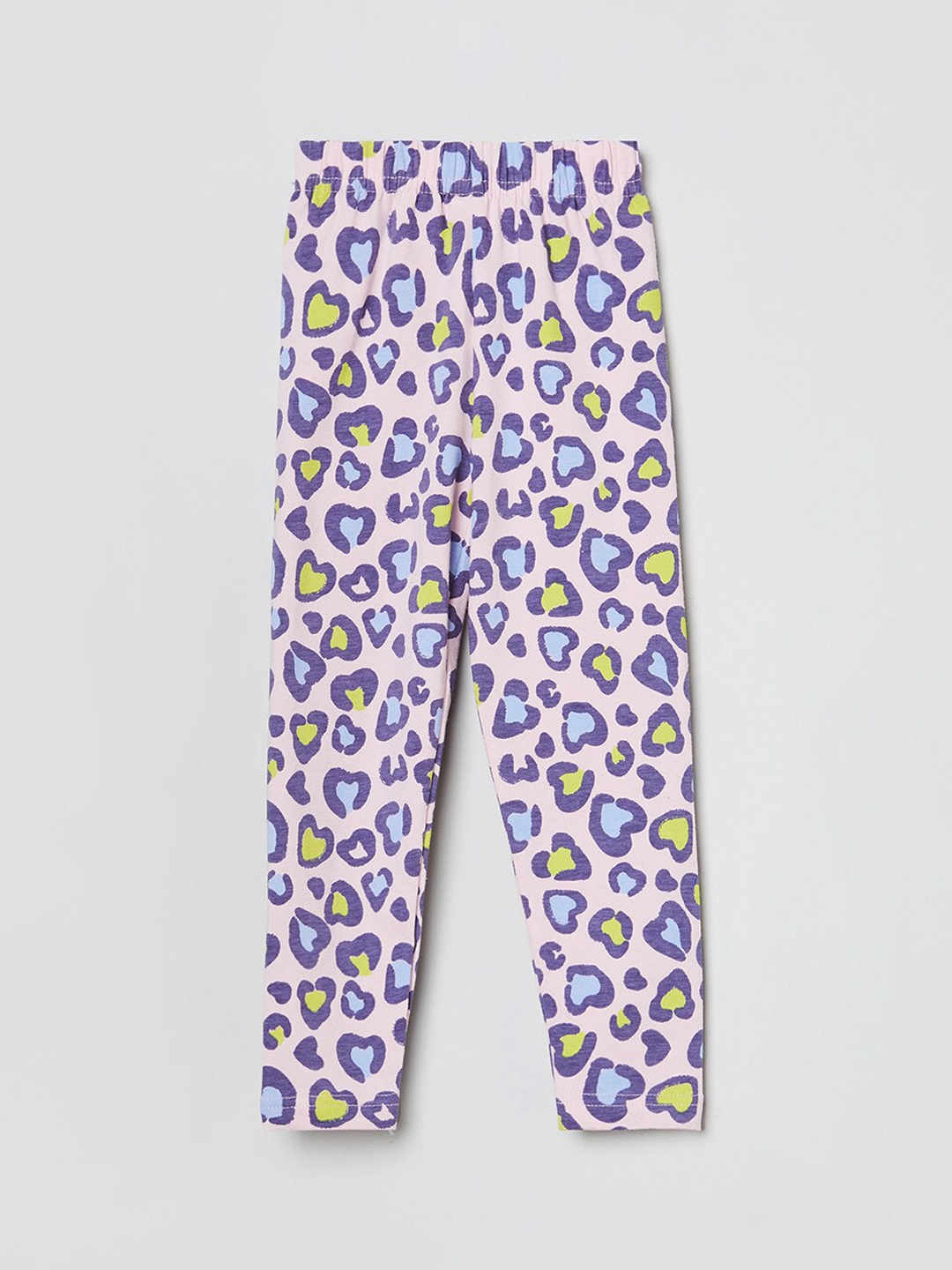 

max Girls Pink & Purple Ankle Length Leggings
