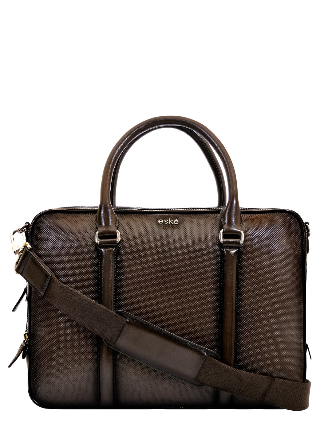 

Eske Men Brown Leather Laptop Bag