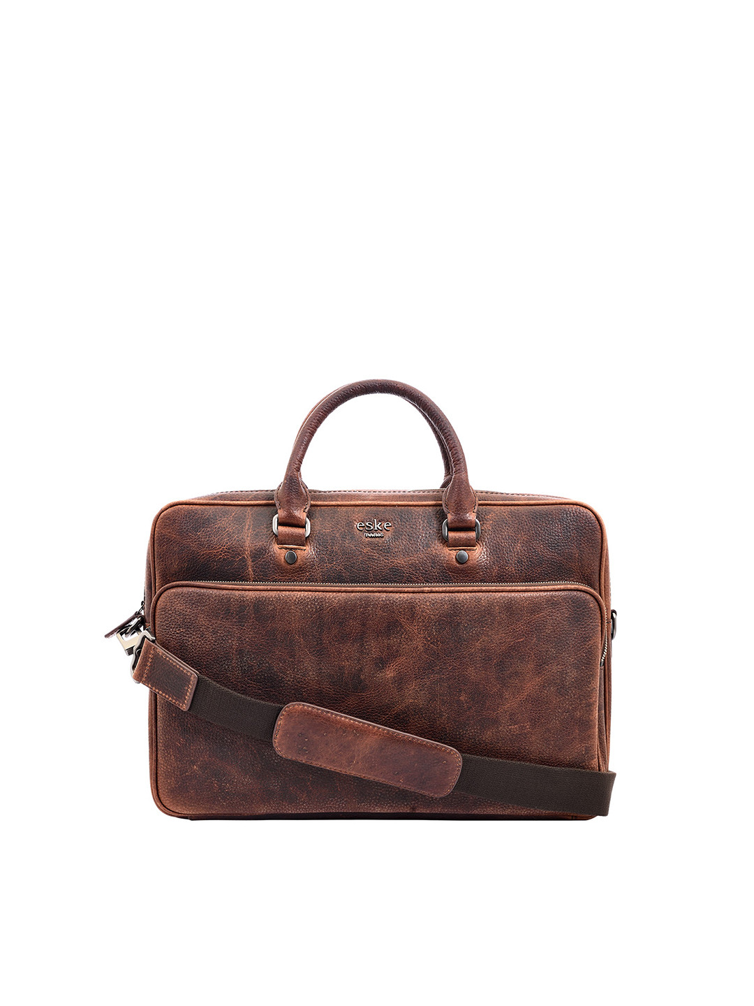 

Eske Men Brown Leather Laptop Bag