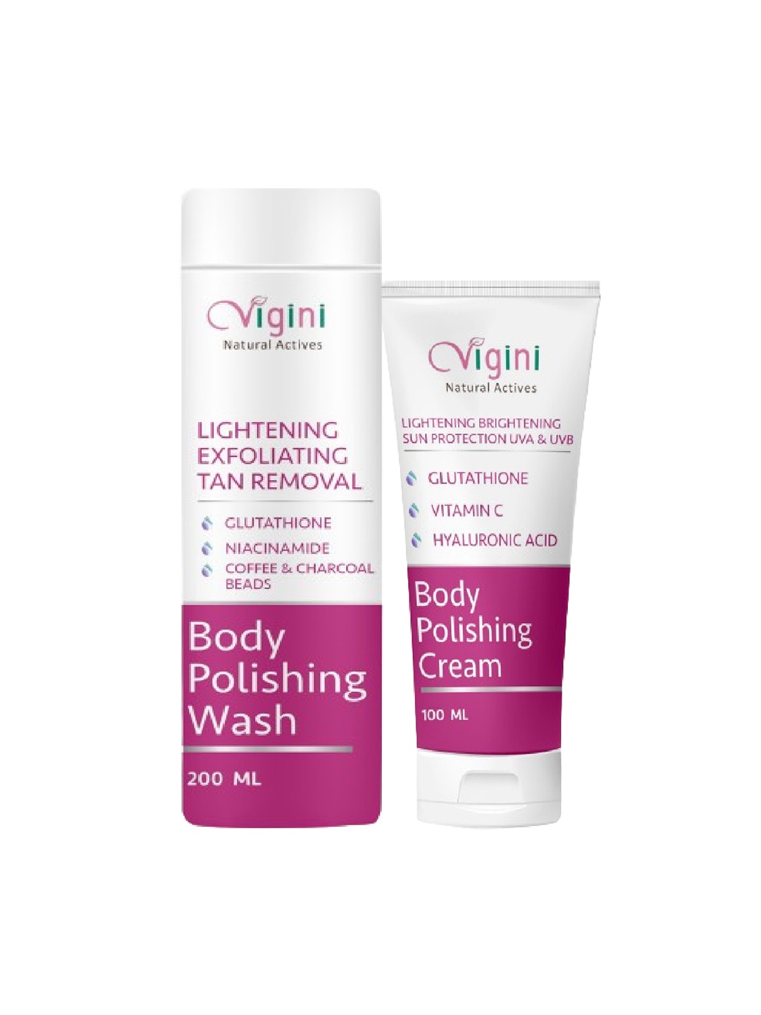 

Vigini Combo Of Body Whitening & Exfoliating Tan Removal Coffee Scrub Kit, White
