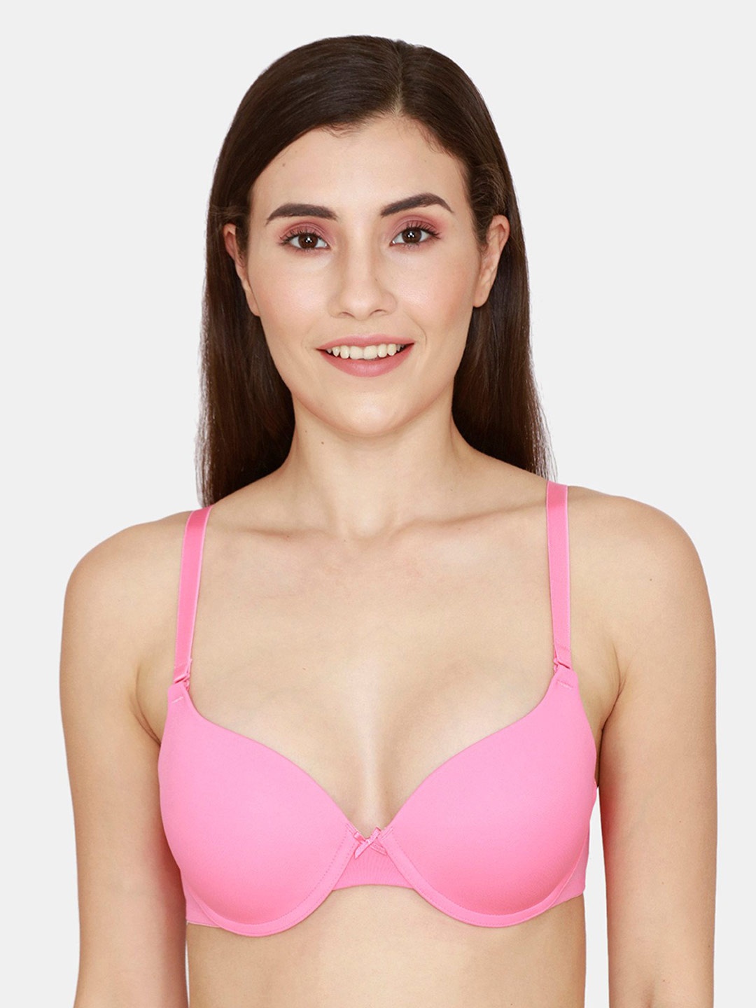 

Zivame Pink Underwired Lightly Padded T-Shirt Bra