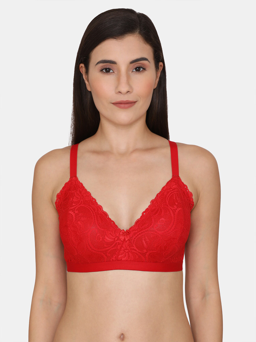 

Zivame Red Floral Bra
