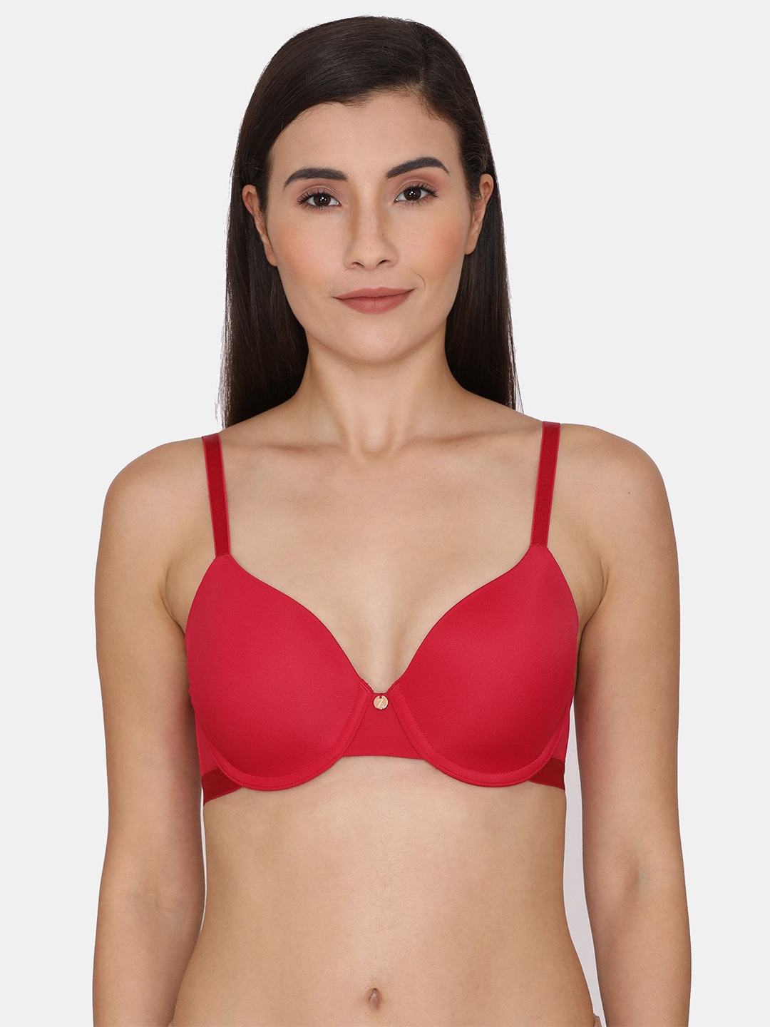 

Zivame Red Bra - Underwired Lightly Padded