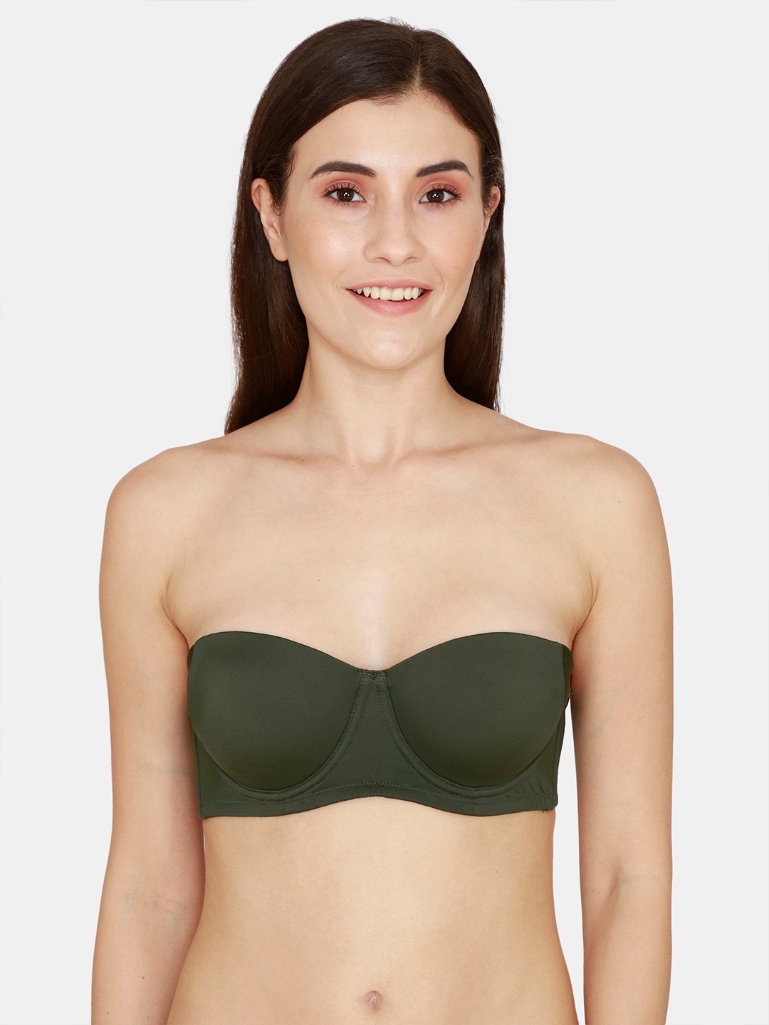 

Zivame Olive Green Bra Underwired Lightly Padded