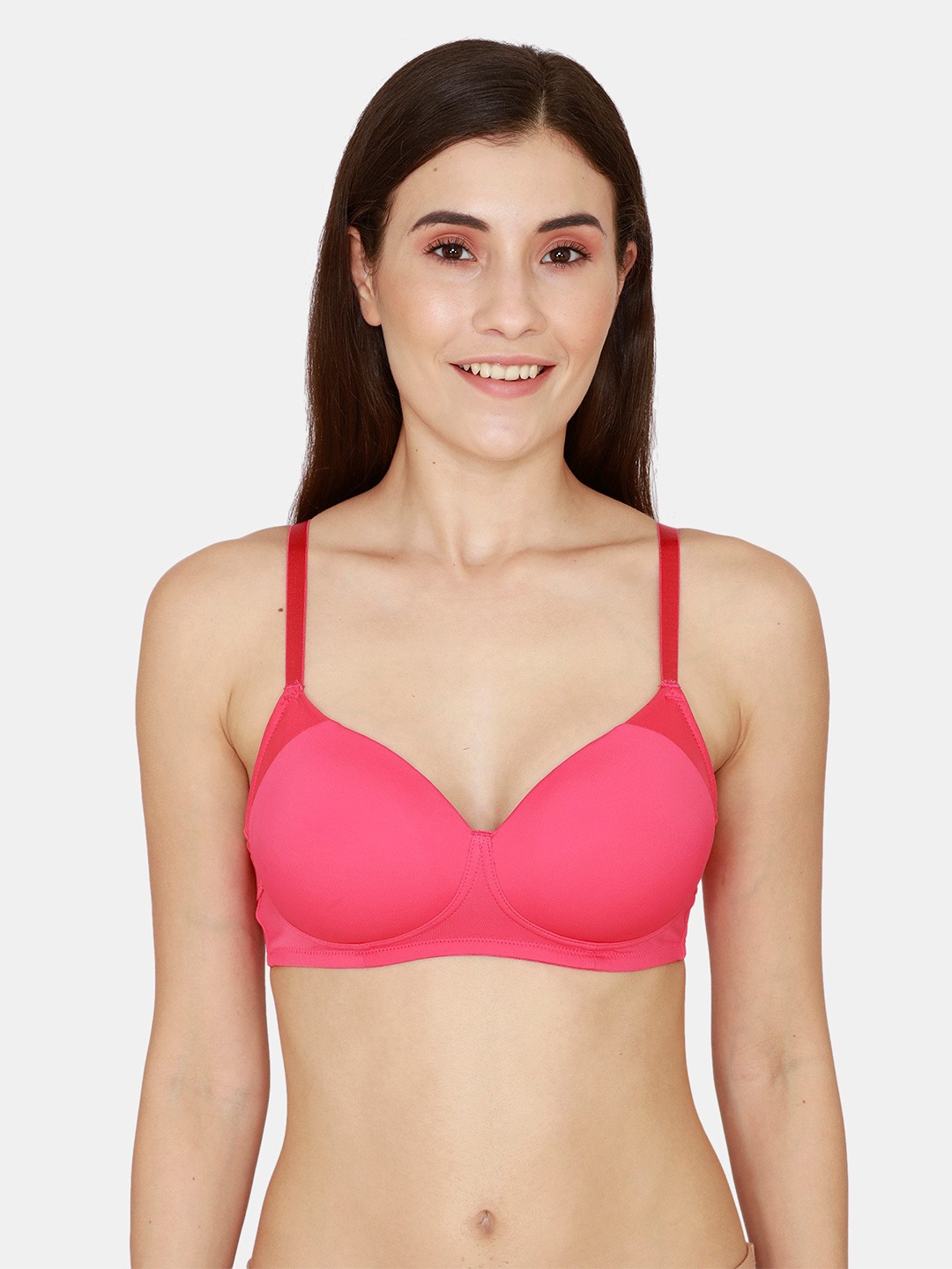 

Zivame Pink Lightly Padded T-Shirt Bra