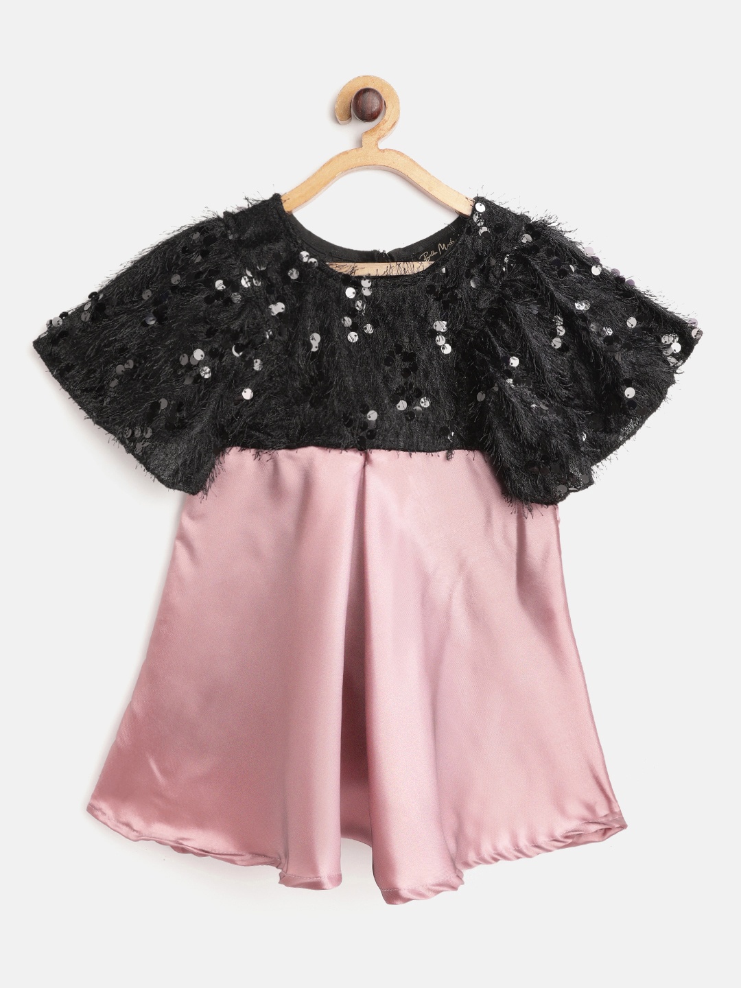 

Bella Moda Black & Pink Embellished Dress