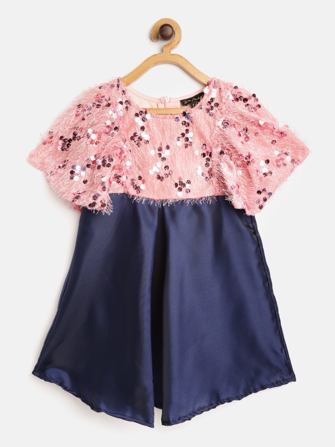 

Bella Moda Pink & Blue Embellished Dress