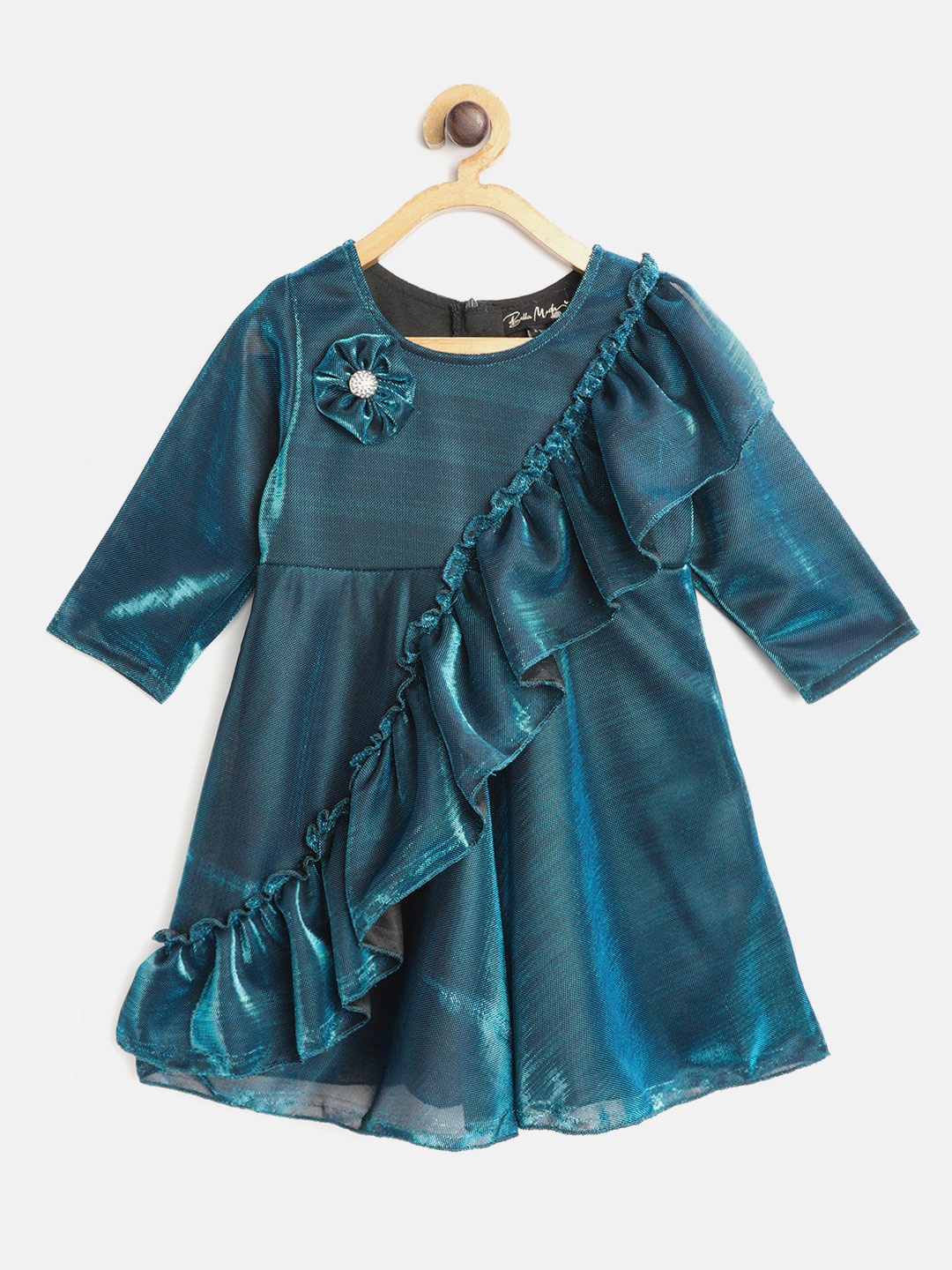 

Bella Moda Teal Fit and Flare Dress