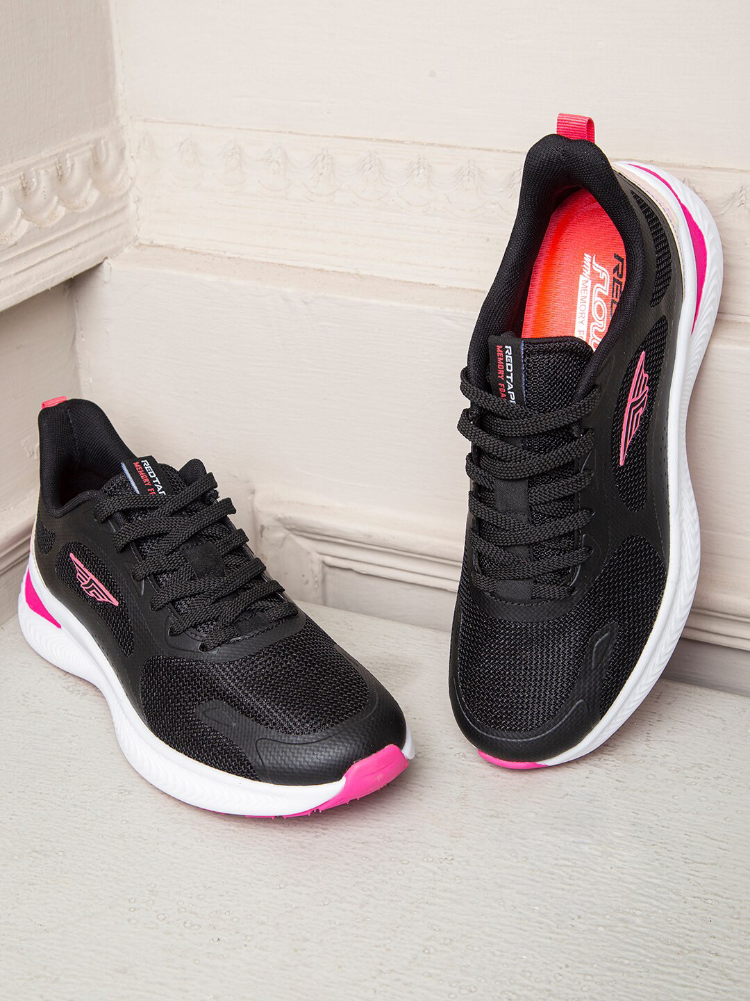 

Red Tape Women Black Memory Foam Walking Shoes