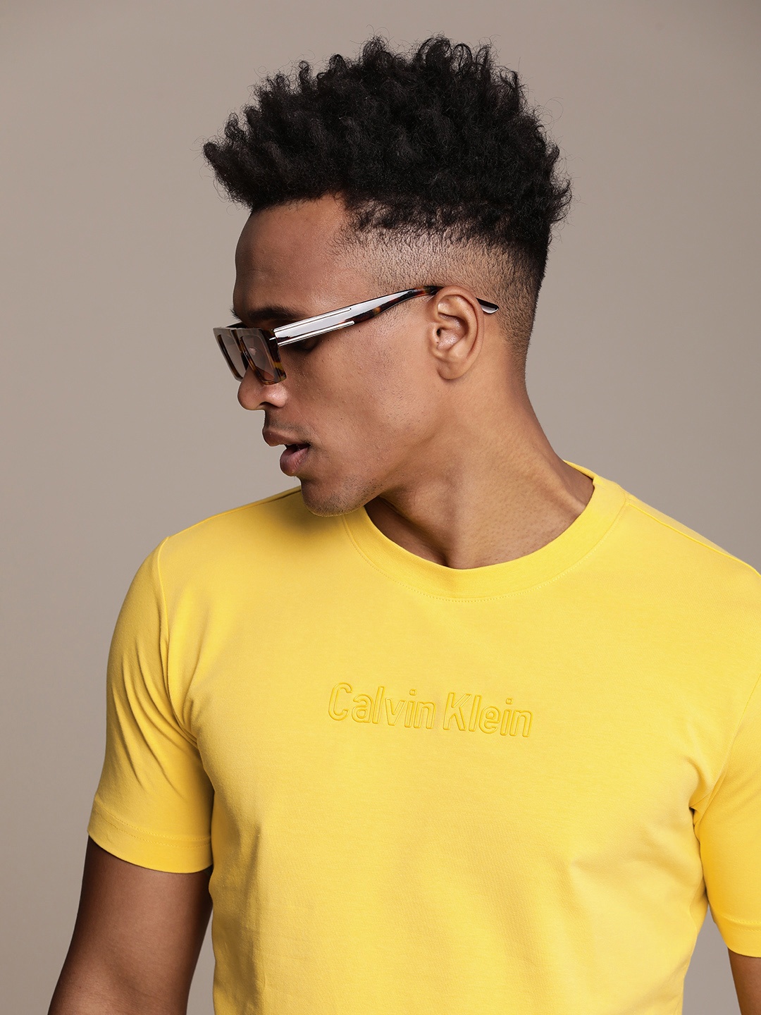 

Calvin Klein Jeans Slim Fit T-shirt, Yellow