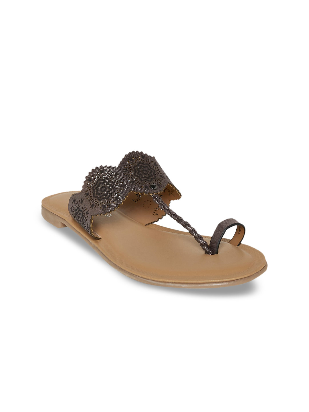 

Forever Glam by Pantaloons Women Grey Open Toe Flats