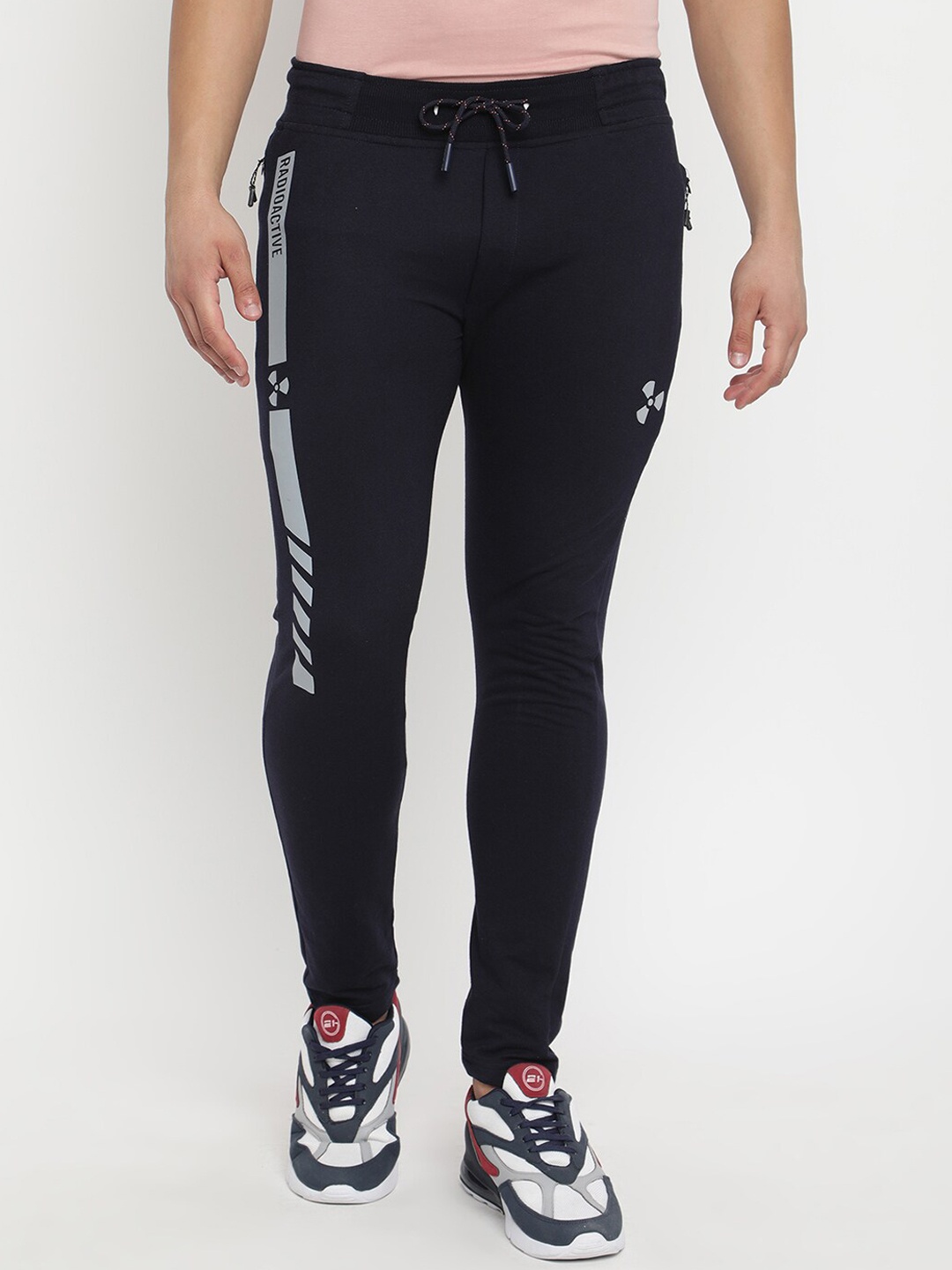 

V2 Value & Variety Men Navy Blue Solid Slim Fit Track Pants