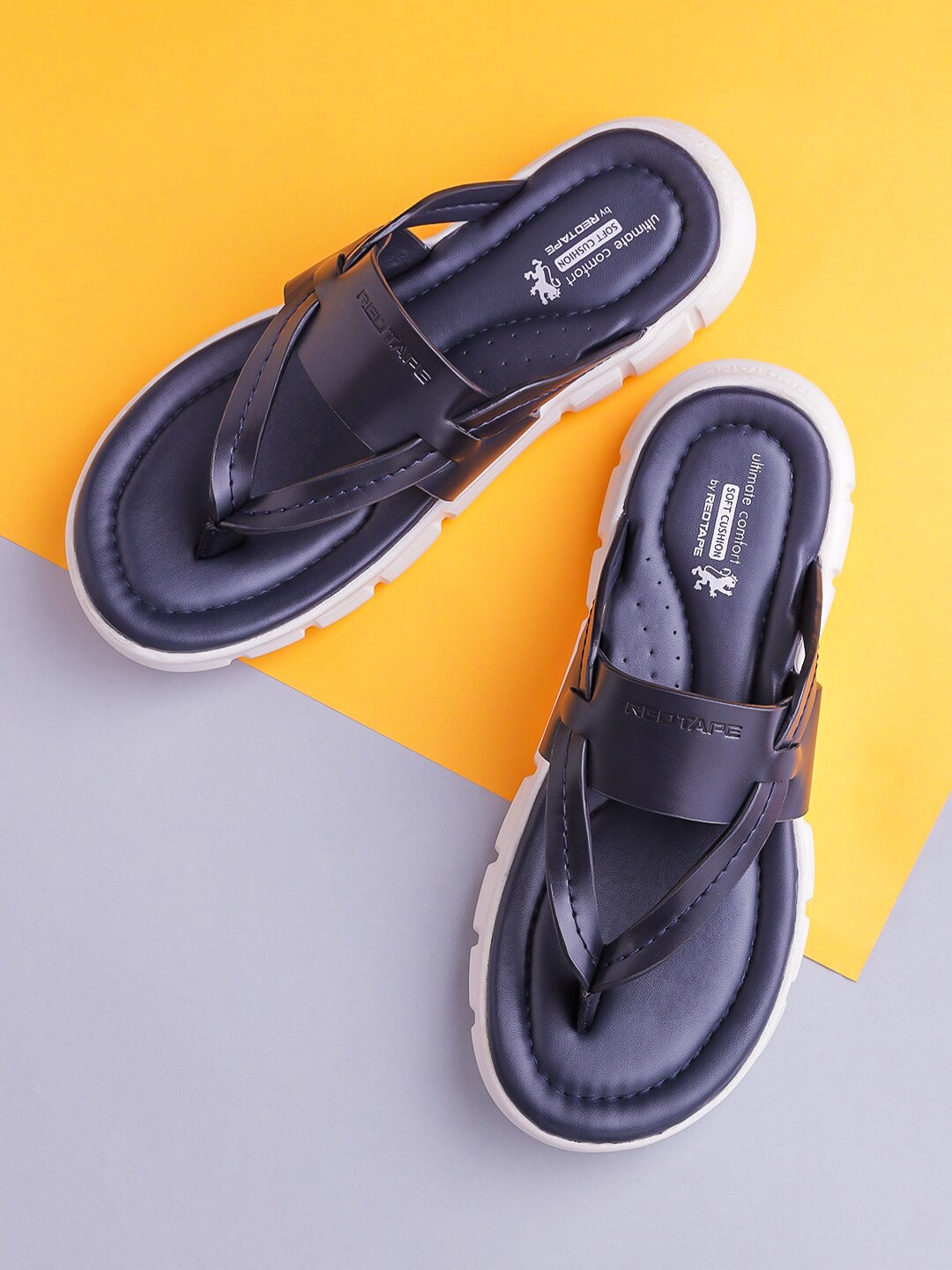 

Red Tape Men Navy Blue Comfort Sandals