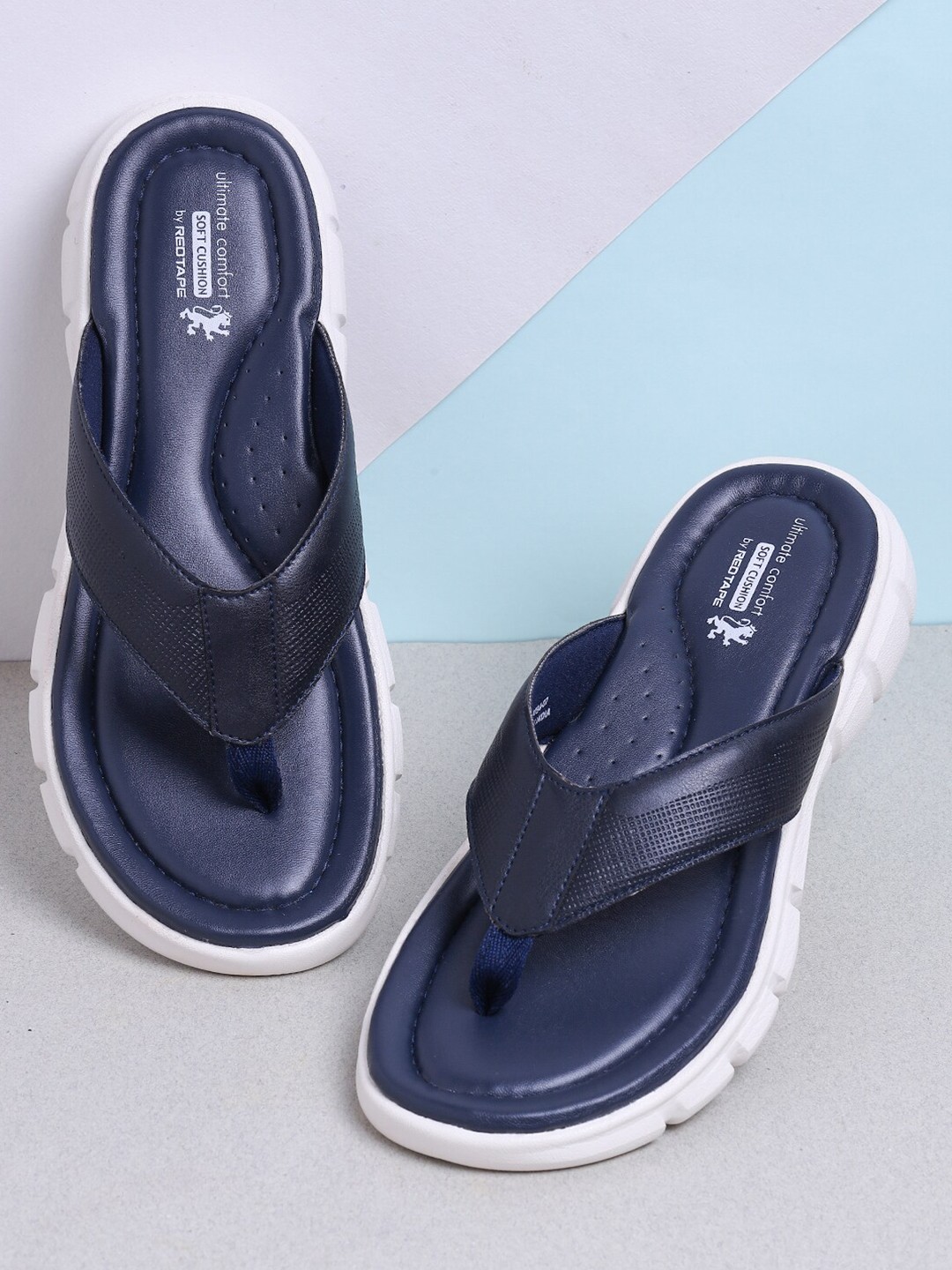 

Red Tape Men Navy Blue Comfort Sandals