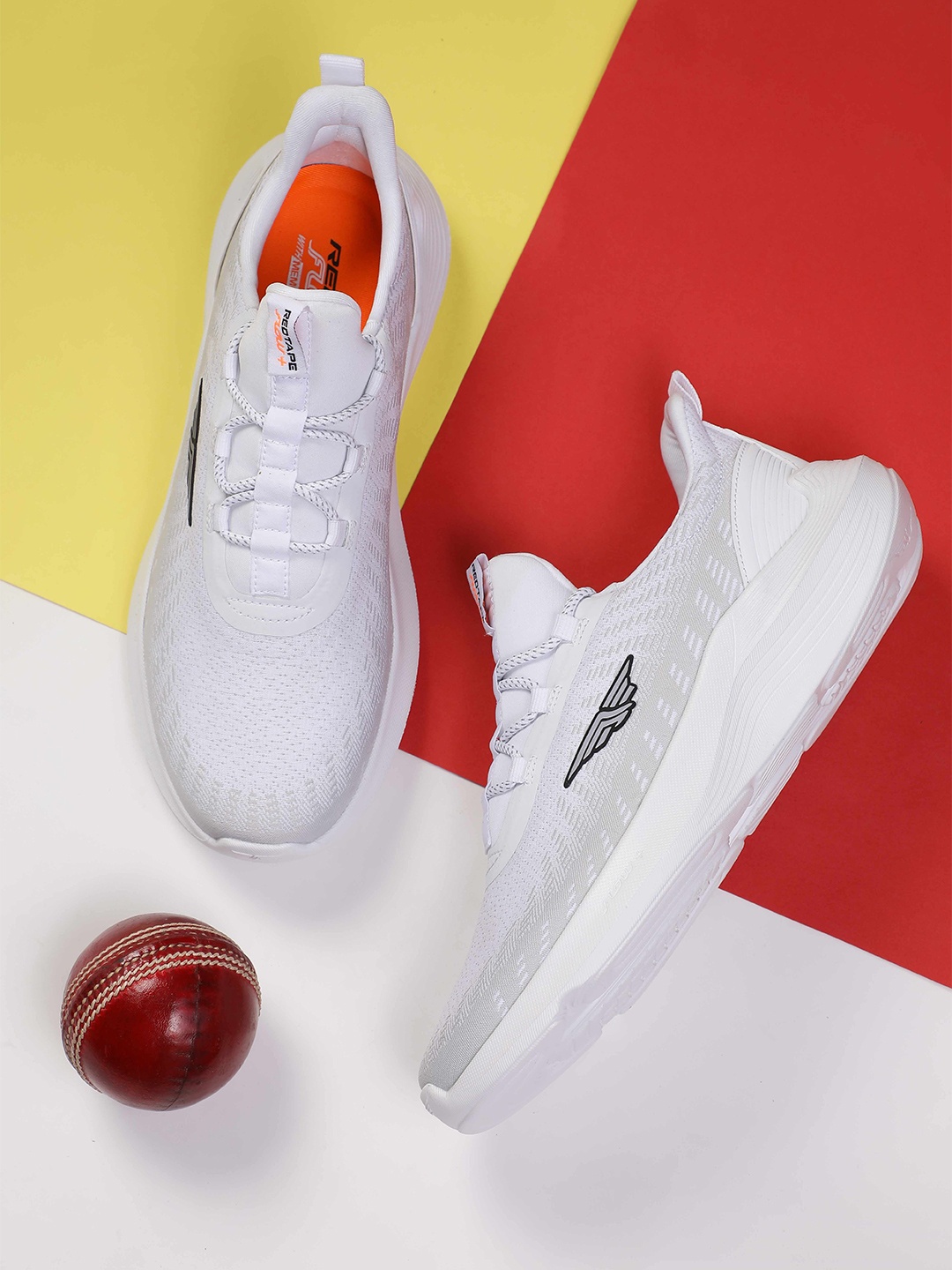 

Red Tape Men White Mesh Walking Shoes