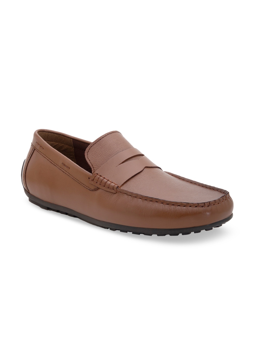 

Red Tape Men Tan Leather Loafers