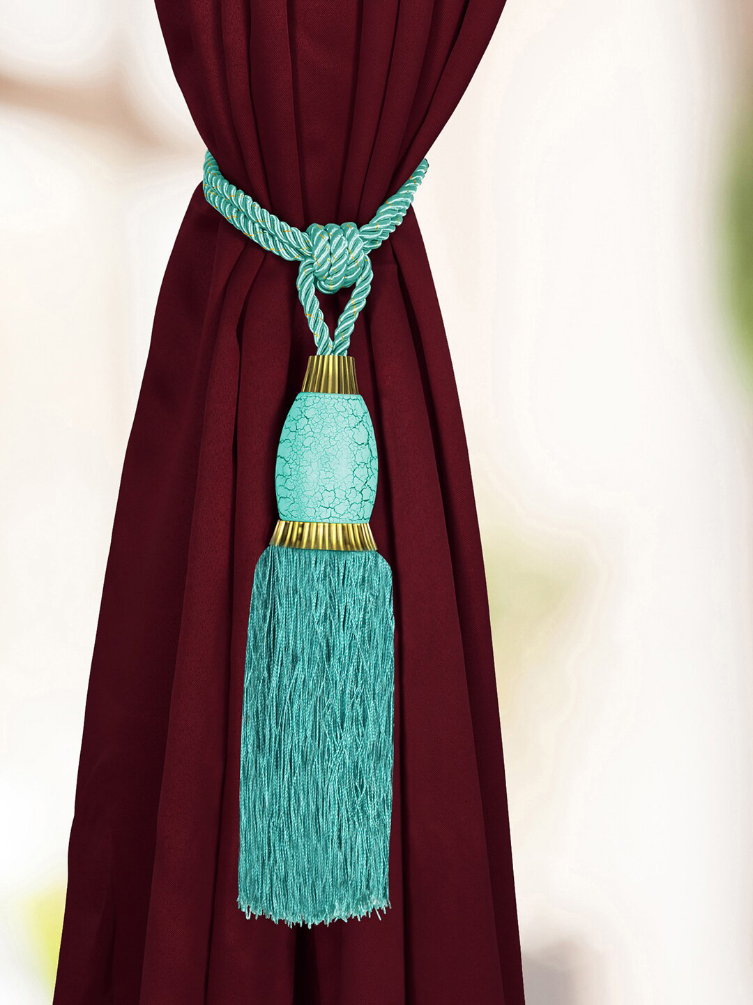 

Story@home Blue 2 Pcs of Curtain Tie back