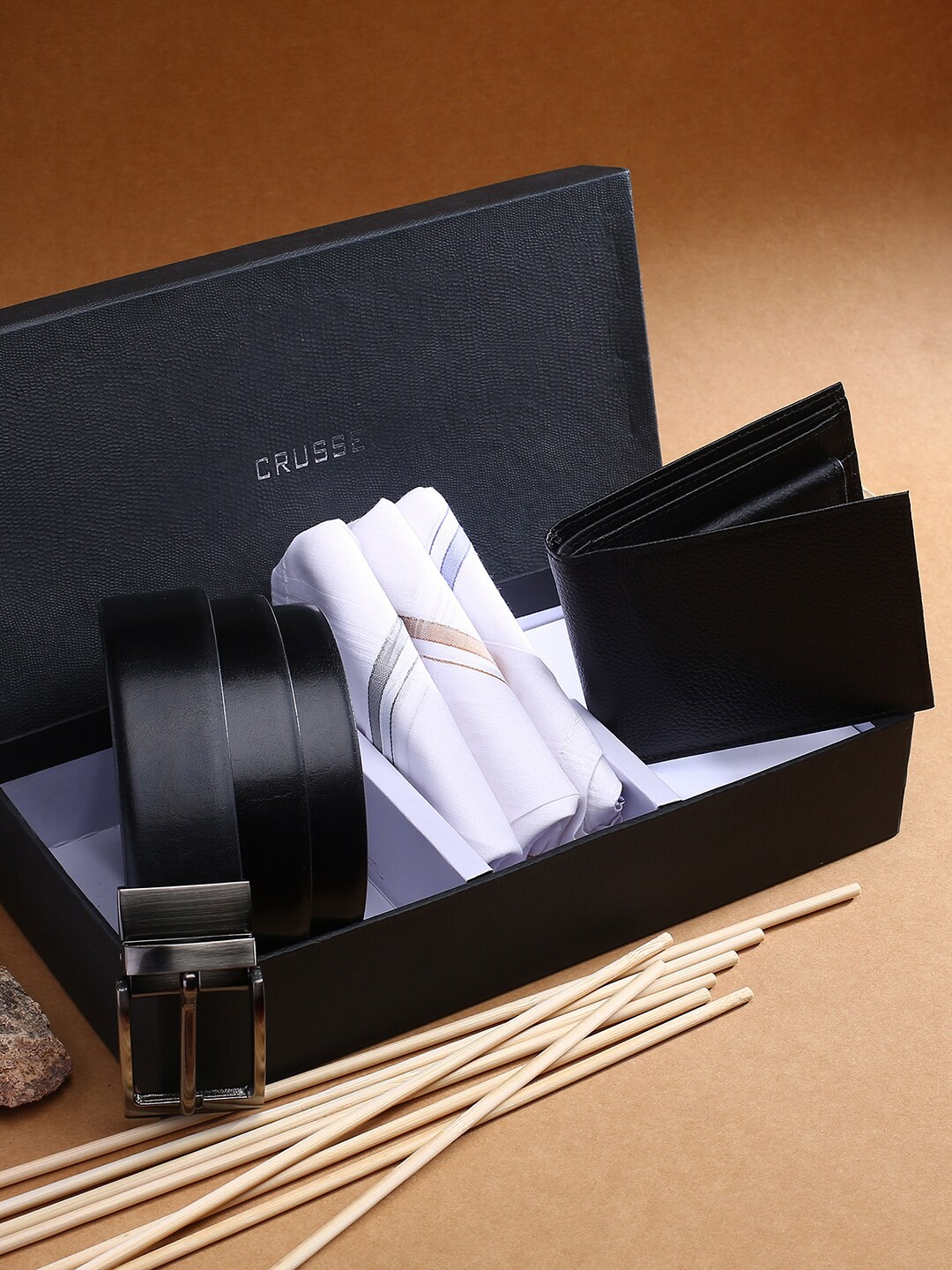 

CRUSSET Men Black Accessory Gift Set