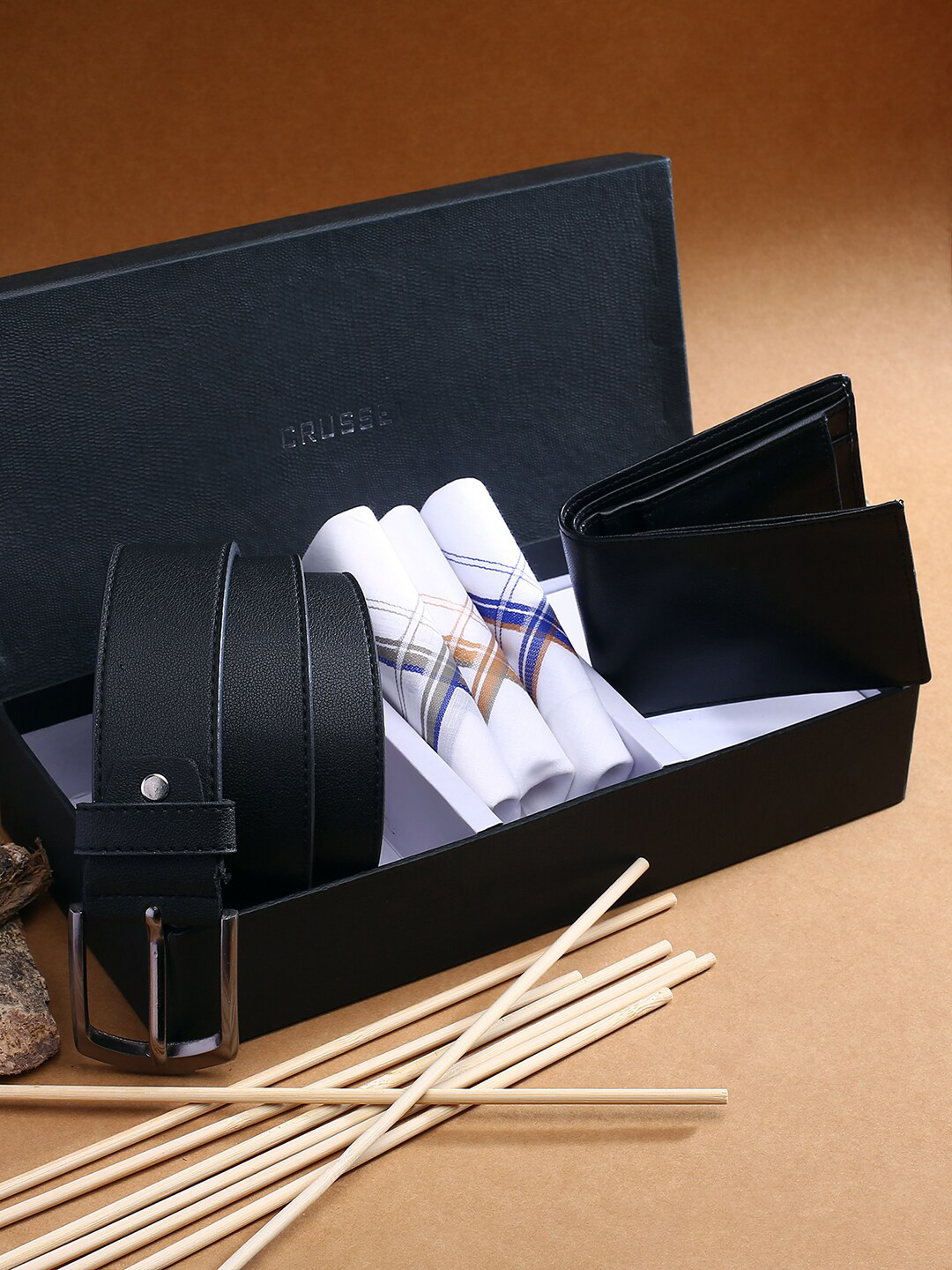 

CRUSSET Men Black Accessory Gift Set