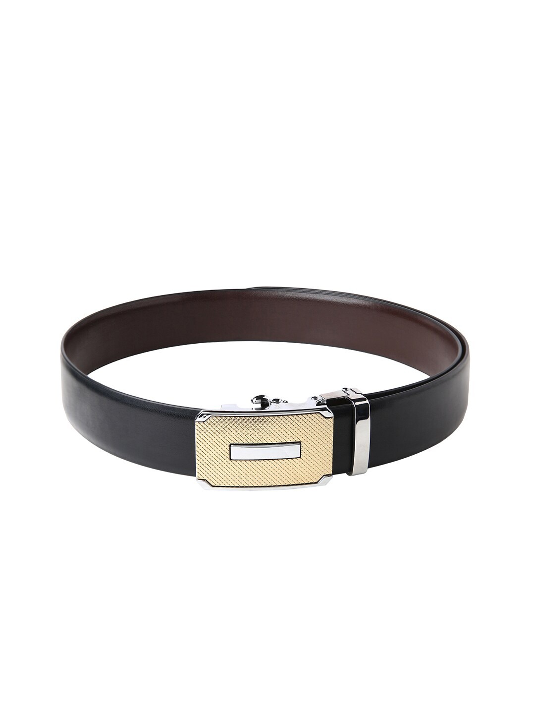 

CRUSSET Men Black & Brown Solid Reversible Belt